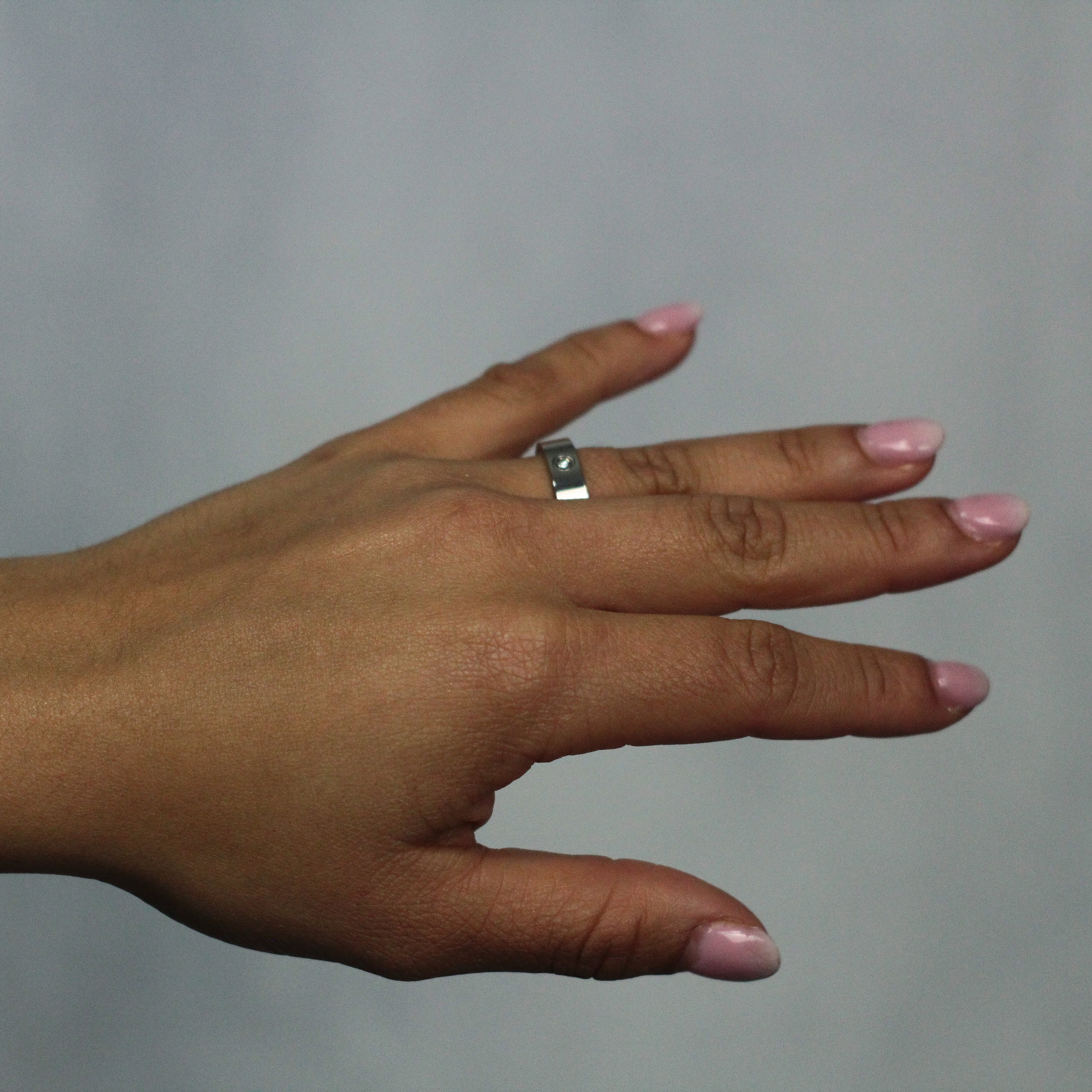 Anillo Love Oro Blanco Mujer