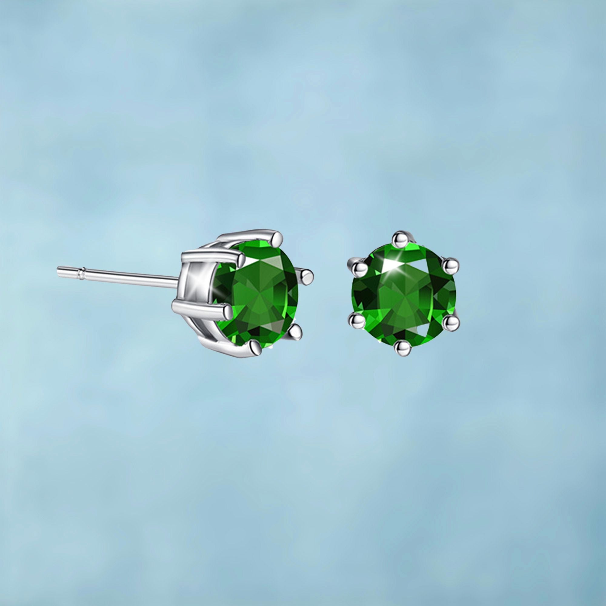 Pendientes Green Plata 925