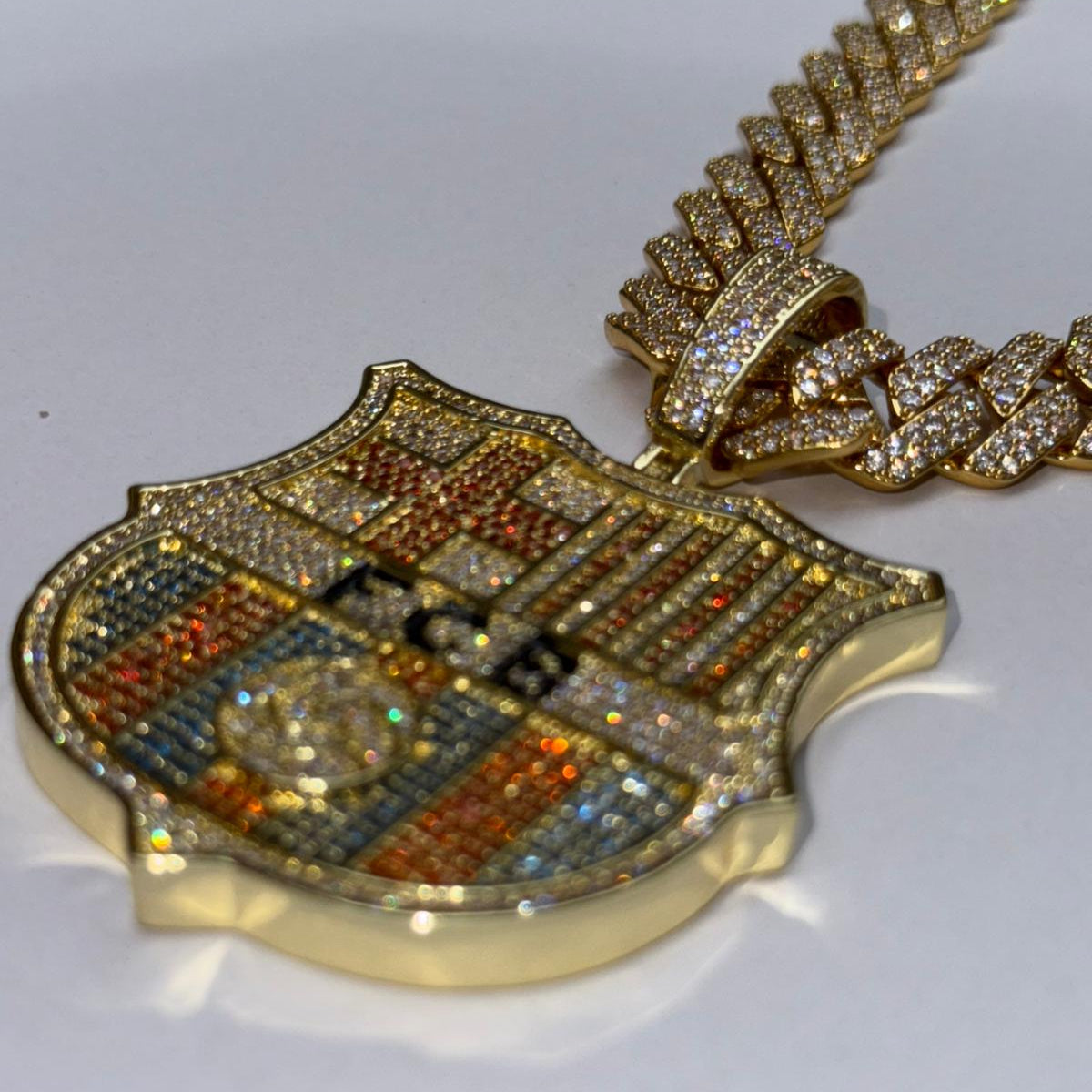 Colgante FC Barcelona Oro 14K