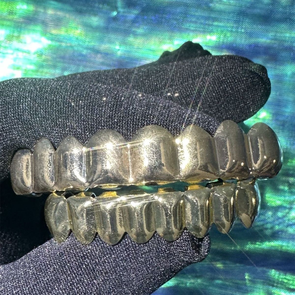 Grillz 8 Dientes Oro 18K
