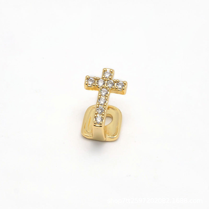 Gap Grillz de Cruz con Circonitas Oro 18K – foto 2