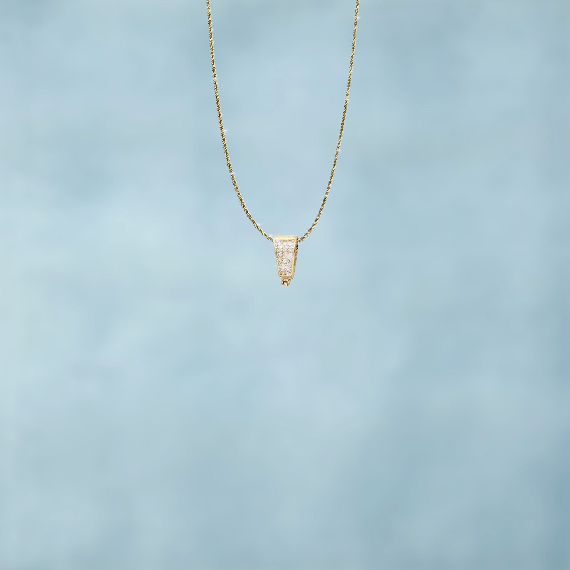 Colgante Personalizado Elegant Baguettes Oro