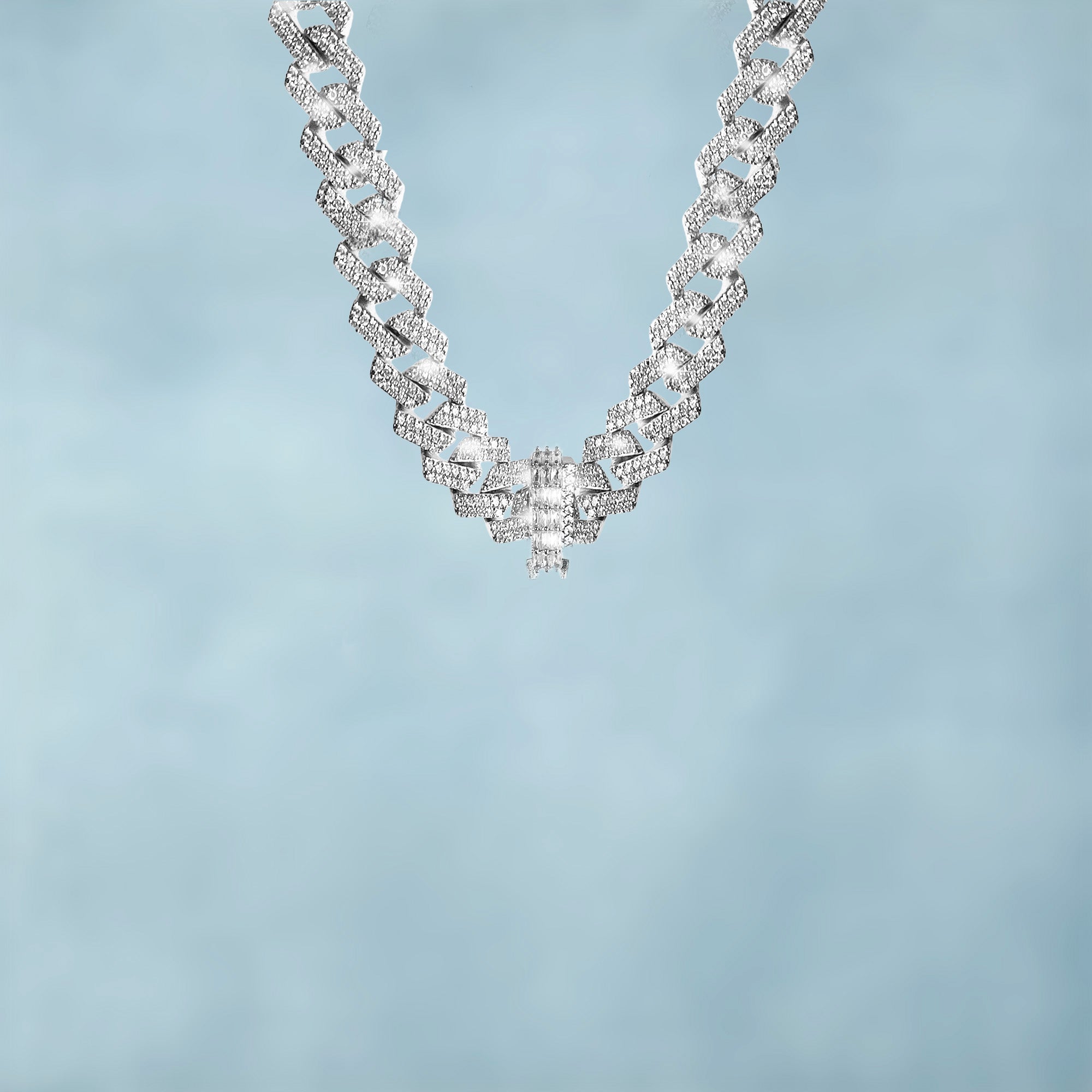 Colgante Personalizado Elegant Baguettes Oro