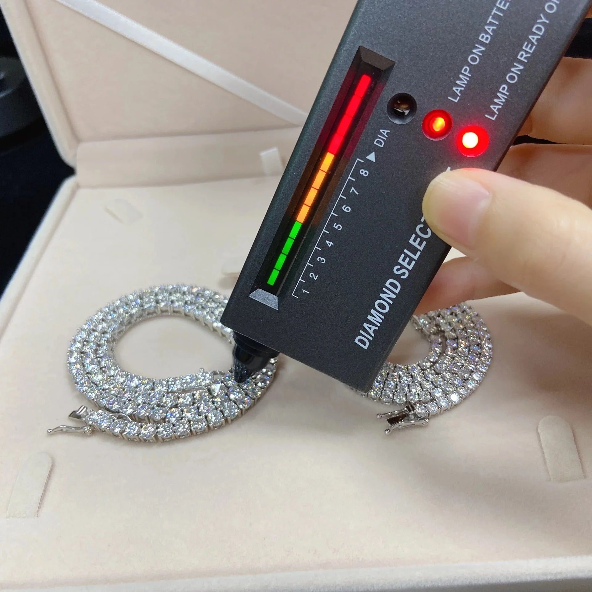 Cadena Tenis VVS Moissanite + Plata 925