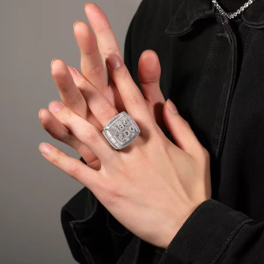 Anillo Personalizado Baguettes Oro