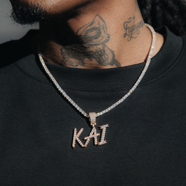 Colgante Personalizado Hiphop Oro