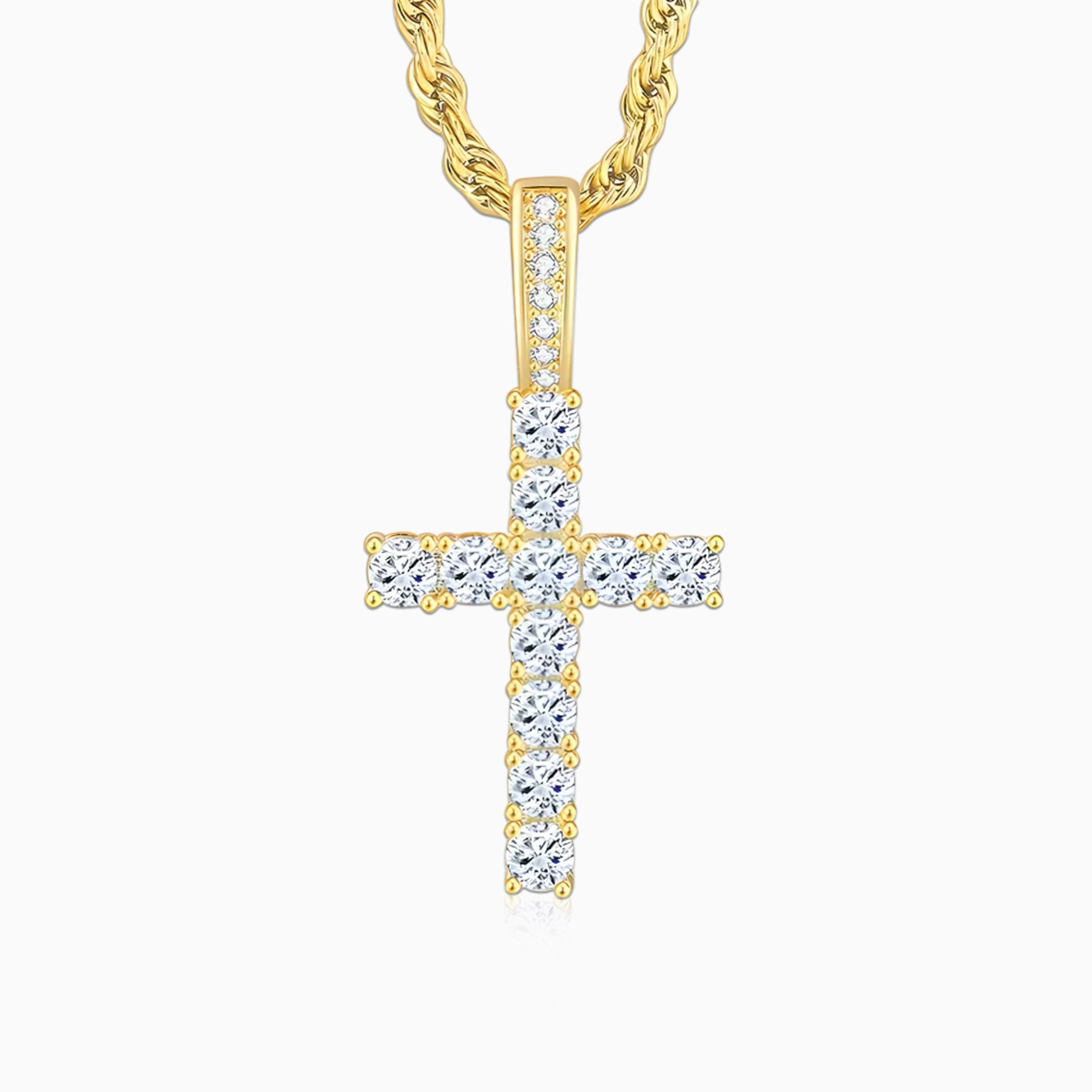 Colgante Cruz Oro 18K