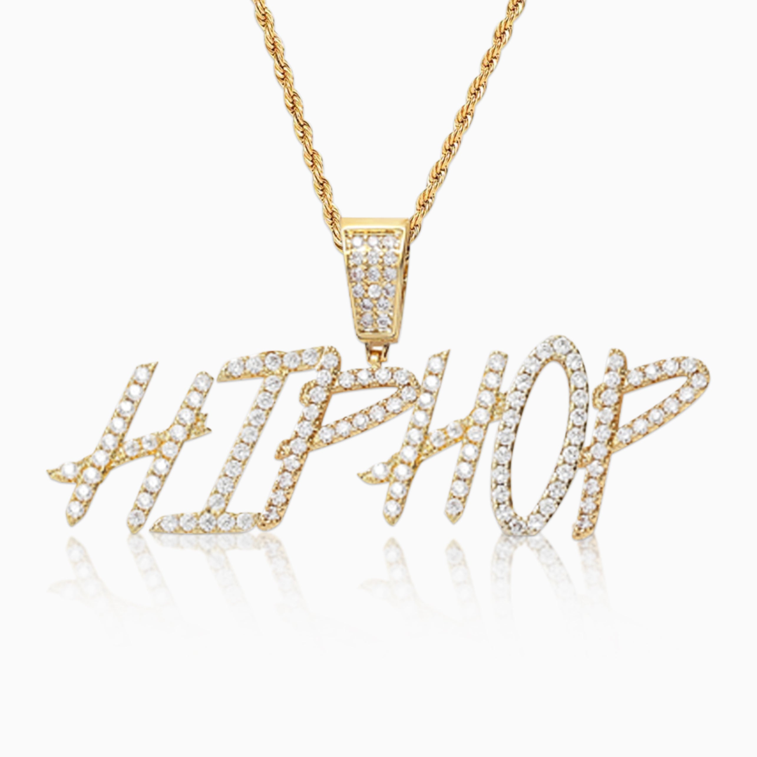 Colgante Personalizado Hiphop Oro