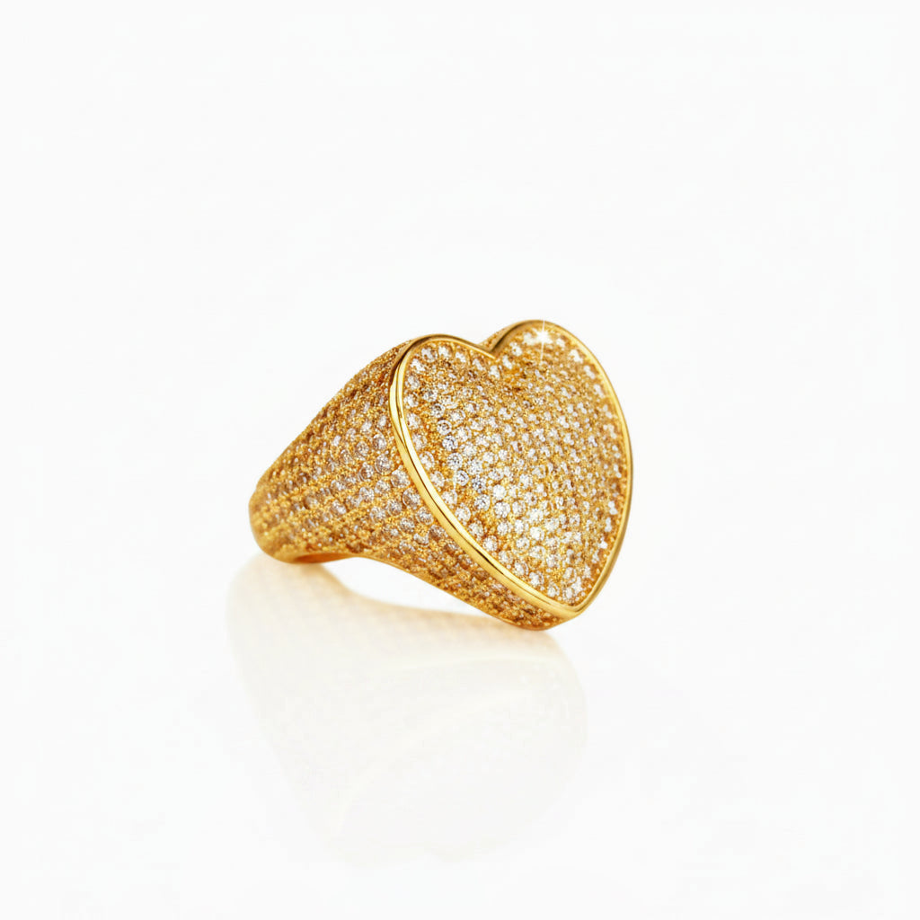 Ice Heart Ring – 18K Gold by Ice Baby