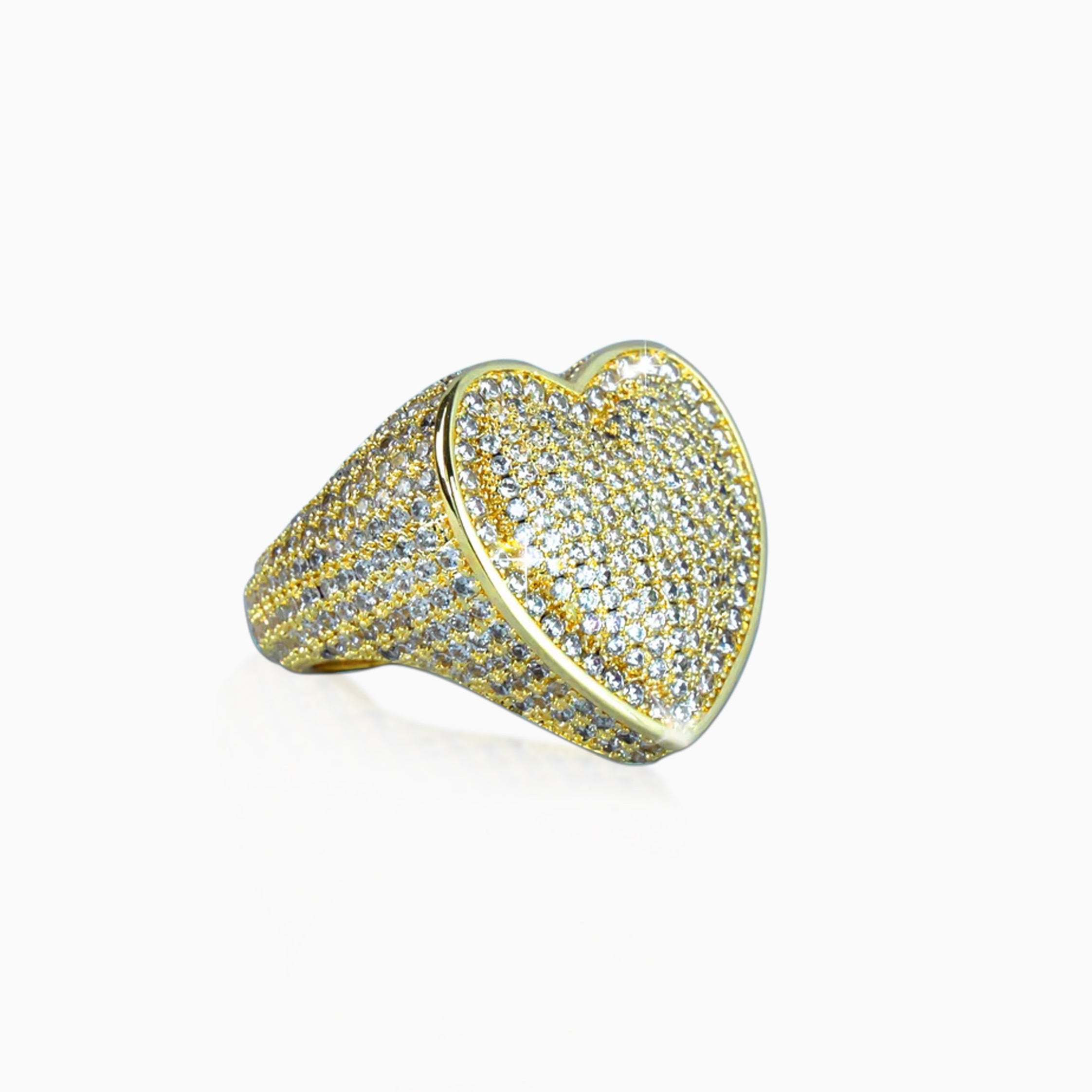 Anillo Ice Corazón Oro 18K