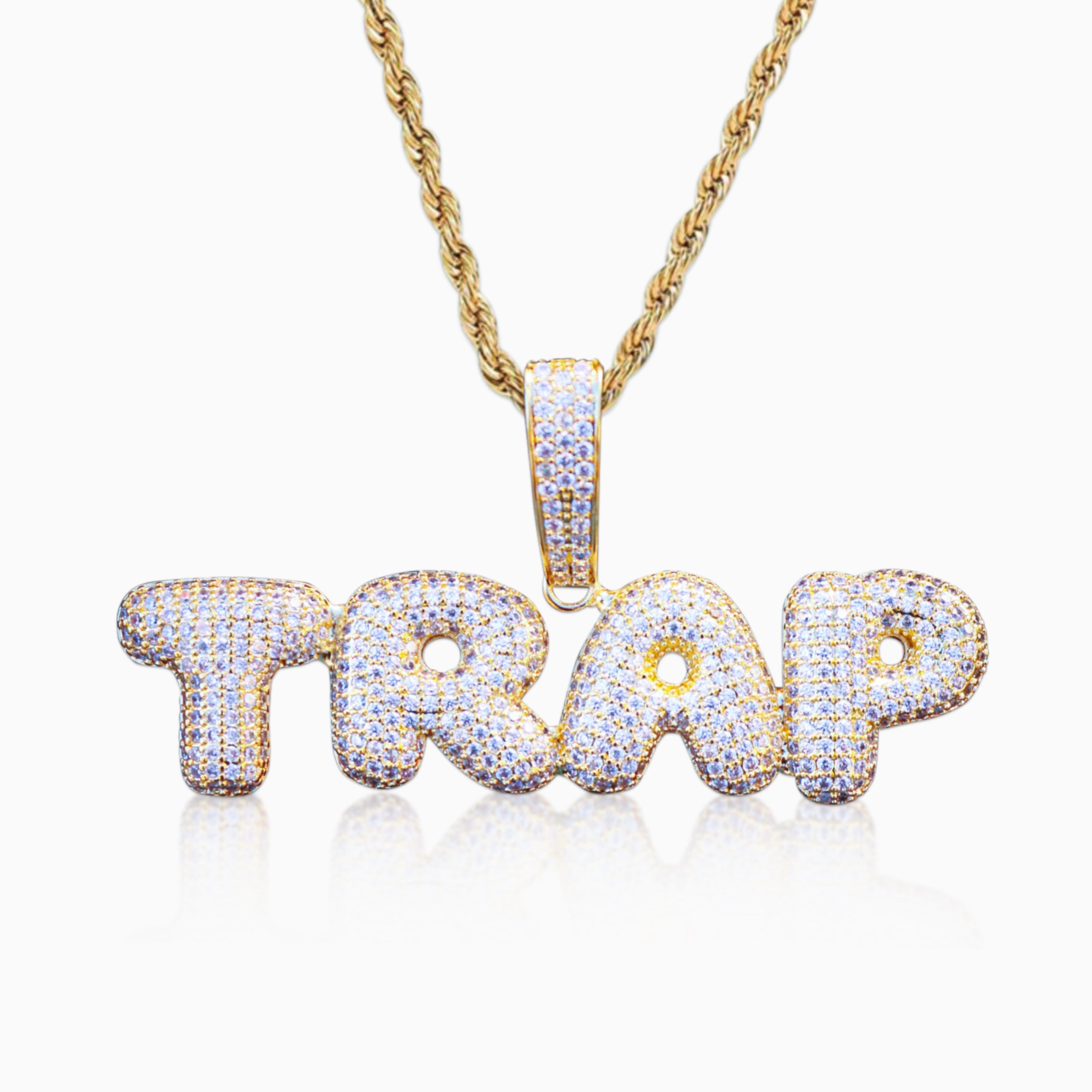 Colgante Personalizado Bubble Oro