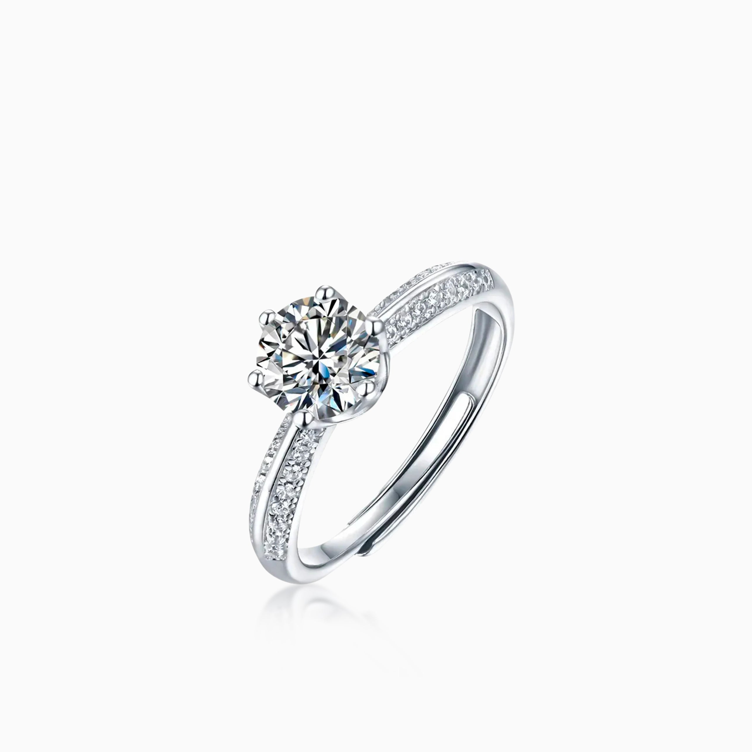 Anillo Ice VVS Moissanite + Plata 925 Mujer