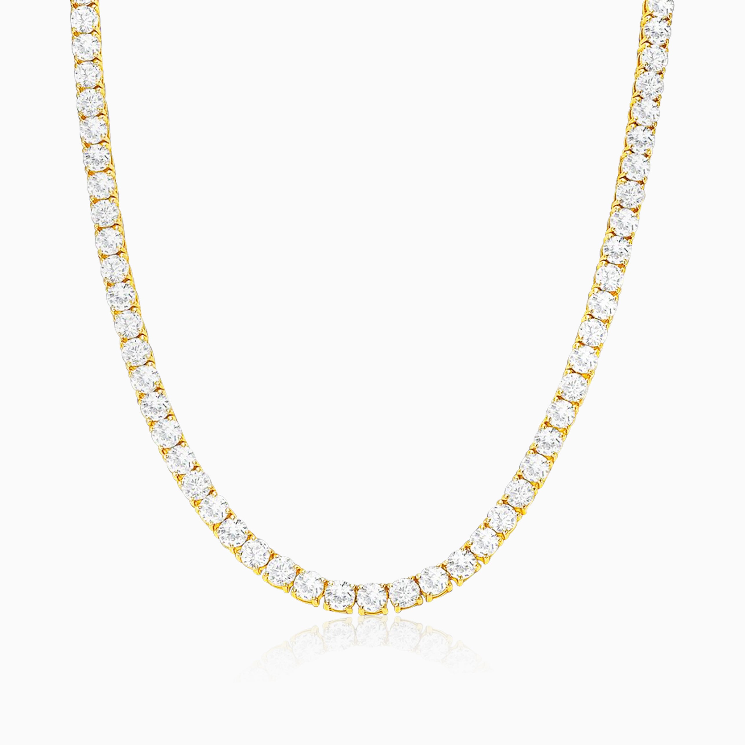 Cadena Tenis VVS Moissanite Oro 18K