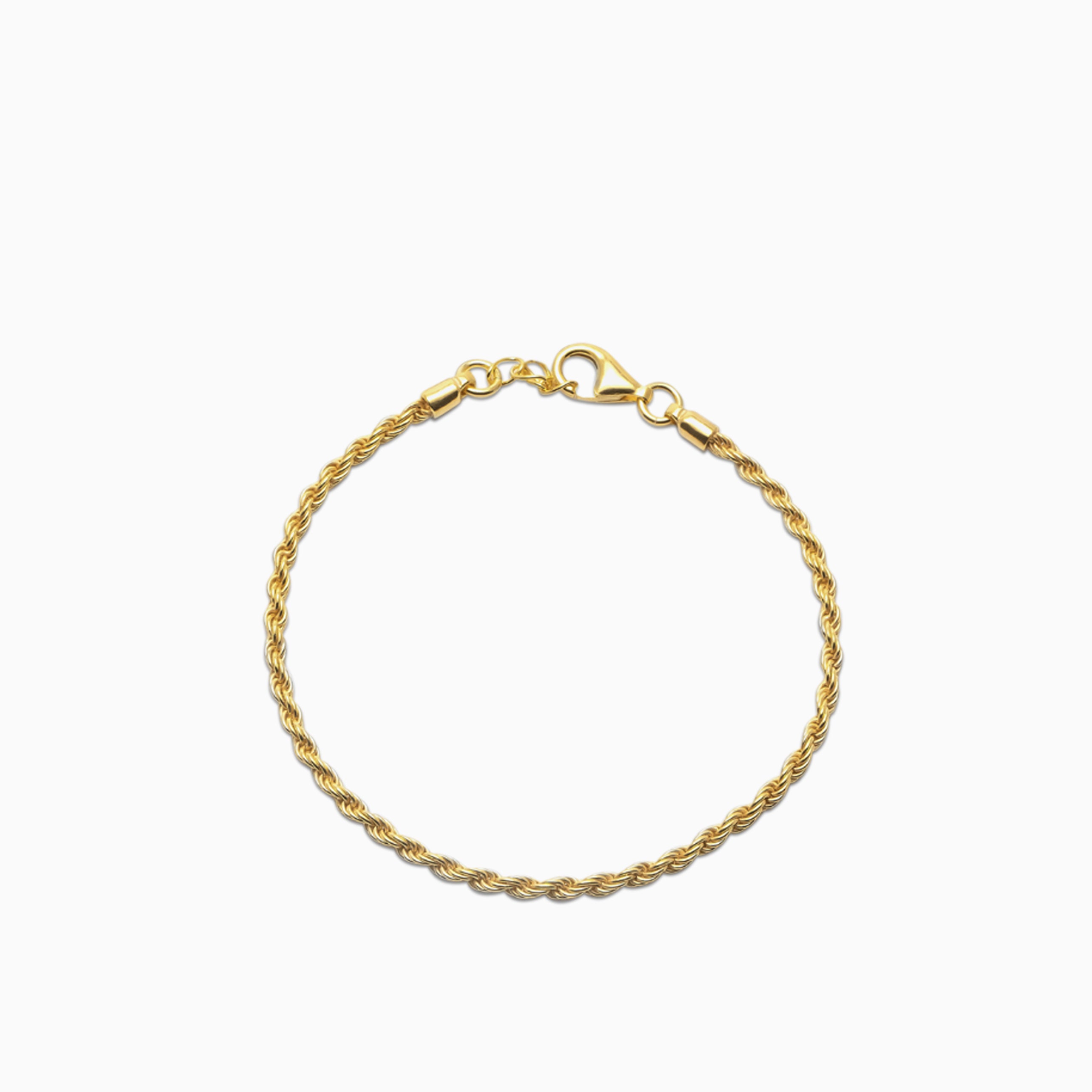 Brazalete Rope 2 Mm Oro 18K