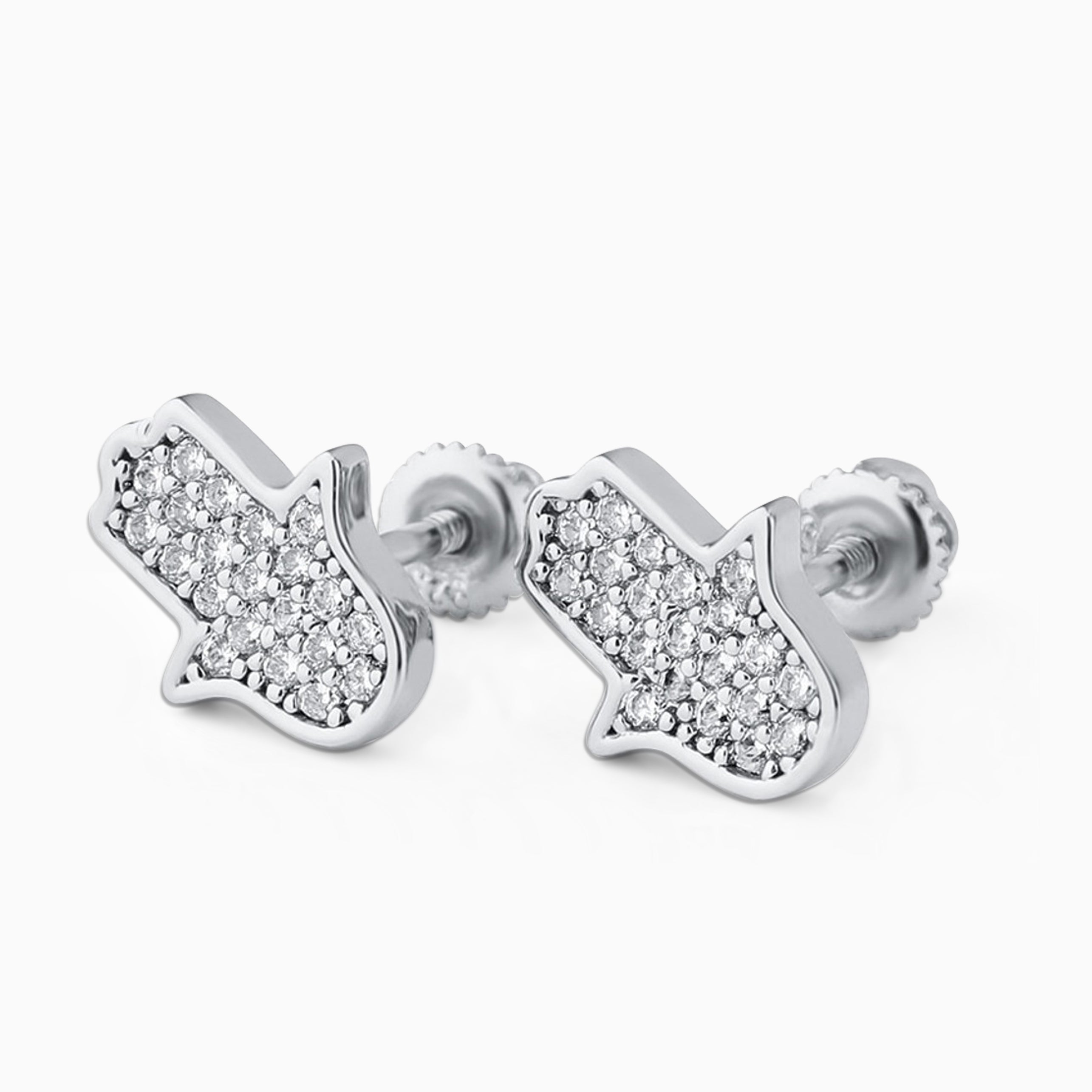 Pendientes Ice Manos Plata 925