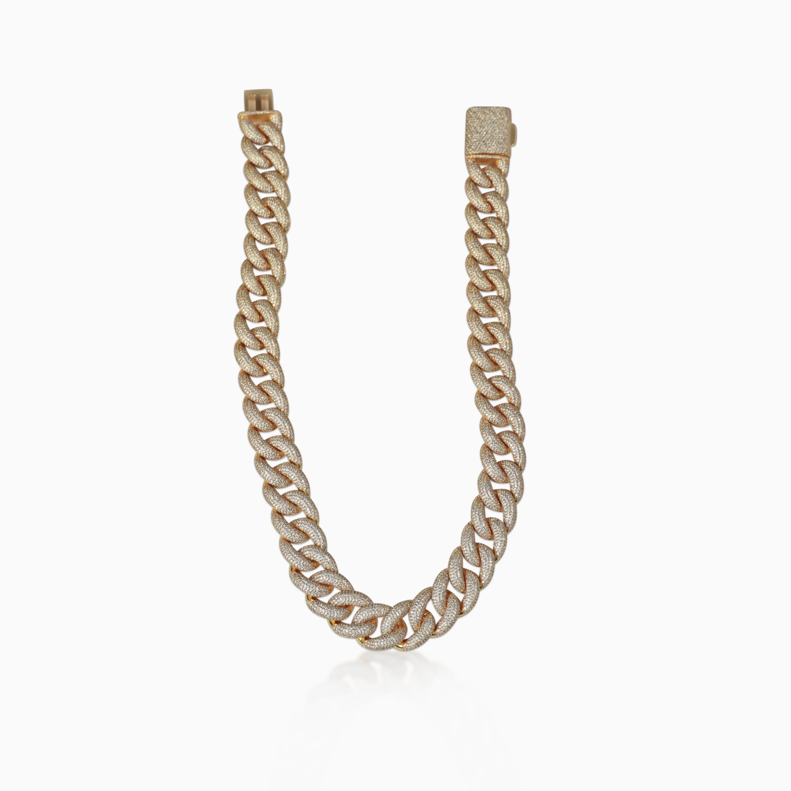 Cadena Cubana Rich Boss 20 Mm Oro 18K