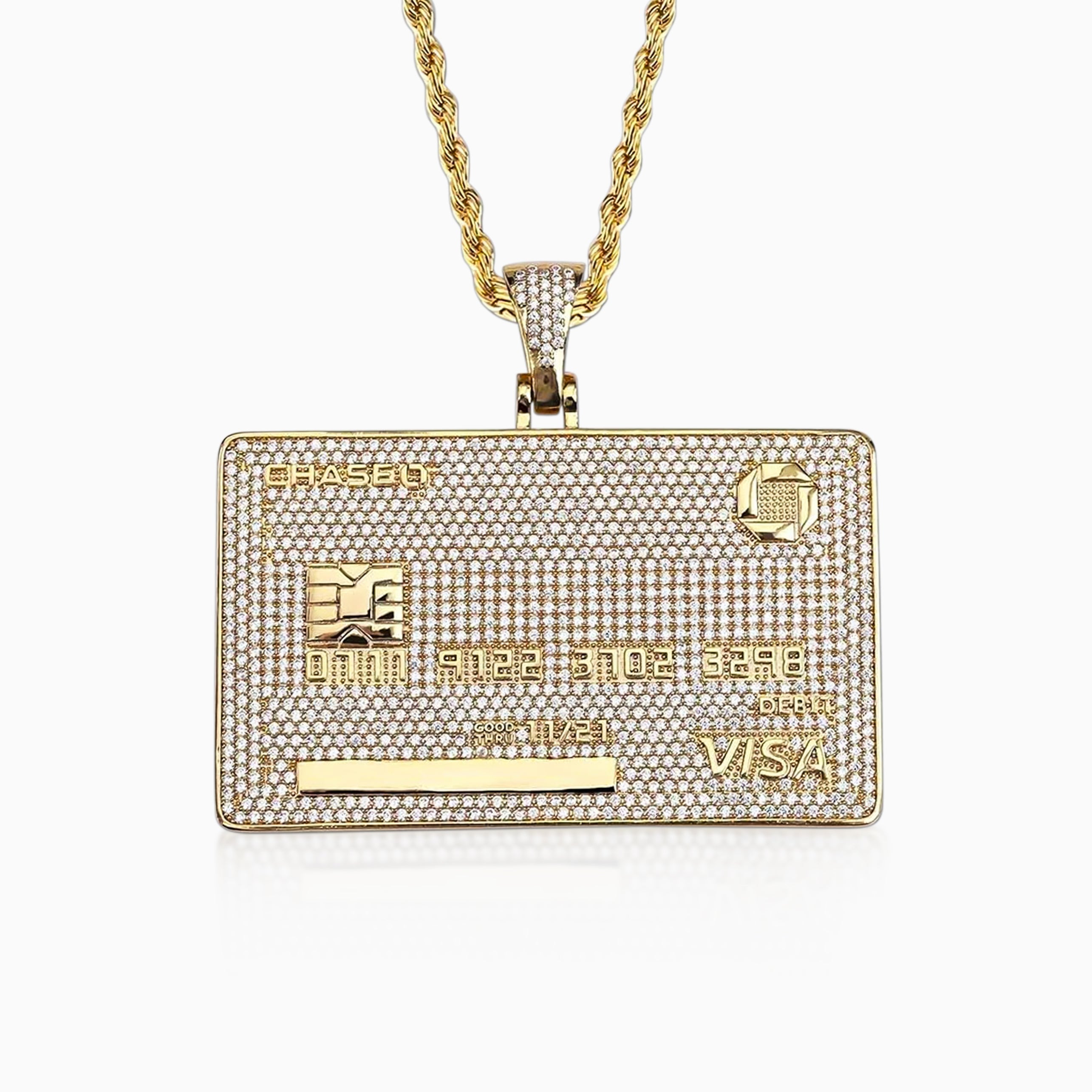 Colgante Tarjeta de Crédito Oro 18K