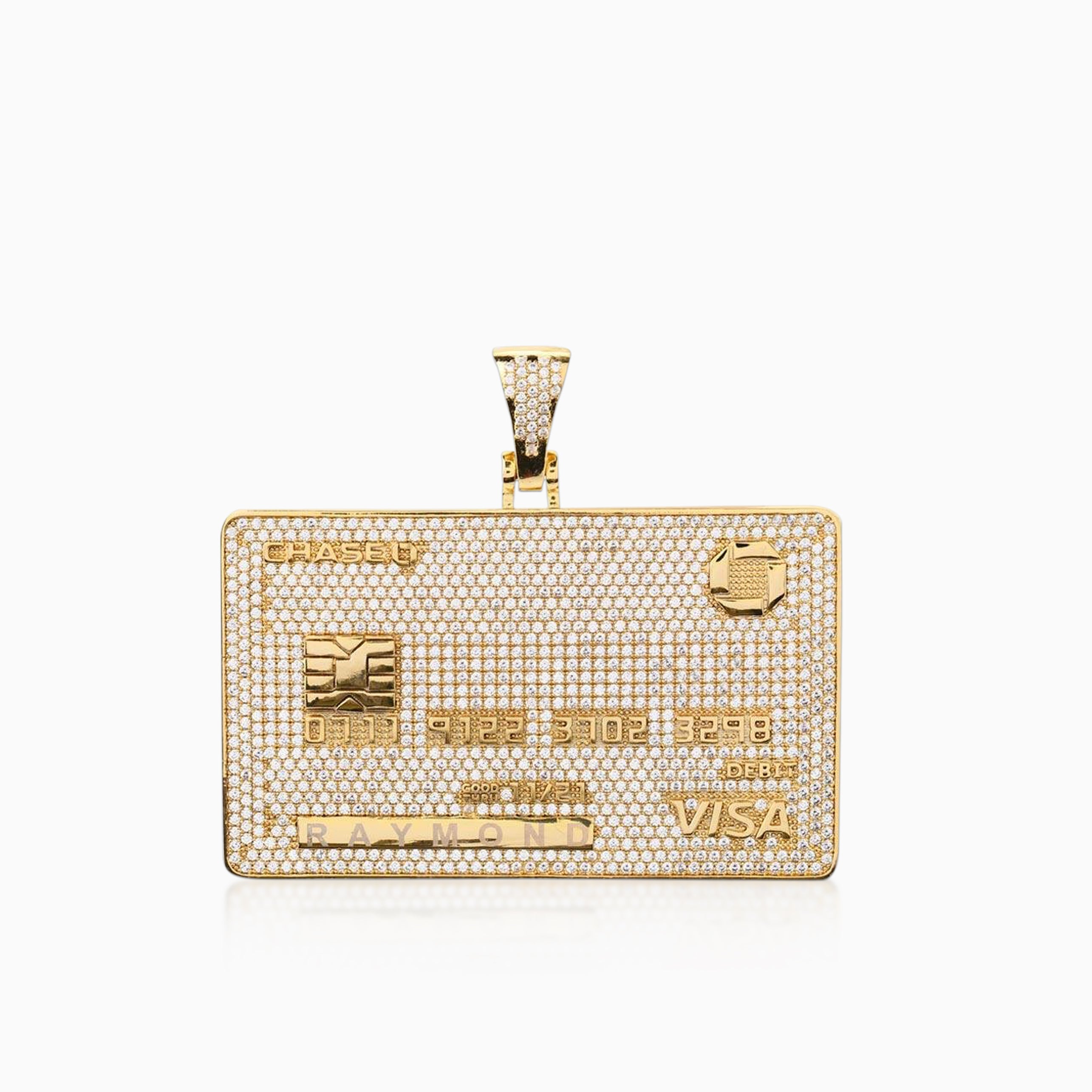 Colgante Tarjeta de Crédito Oro 18K