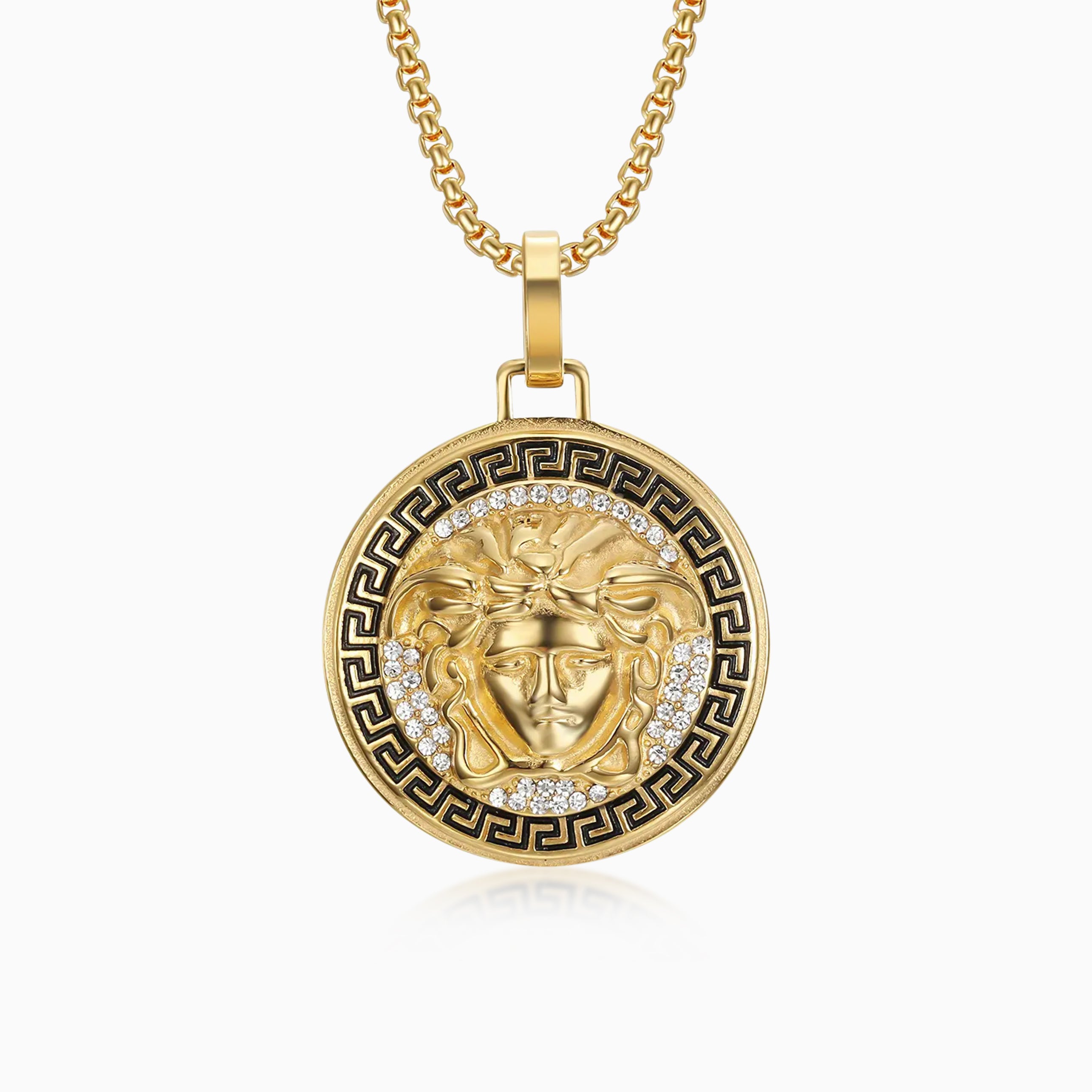 Colgante Medusa Ice Oro 18K