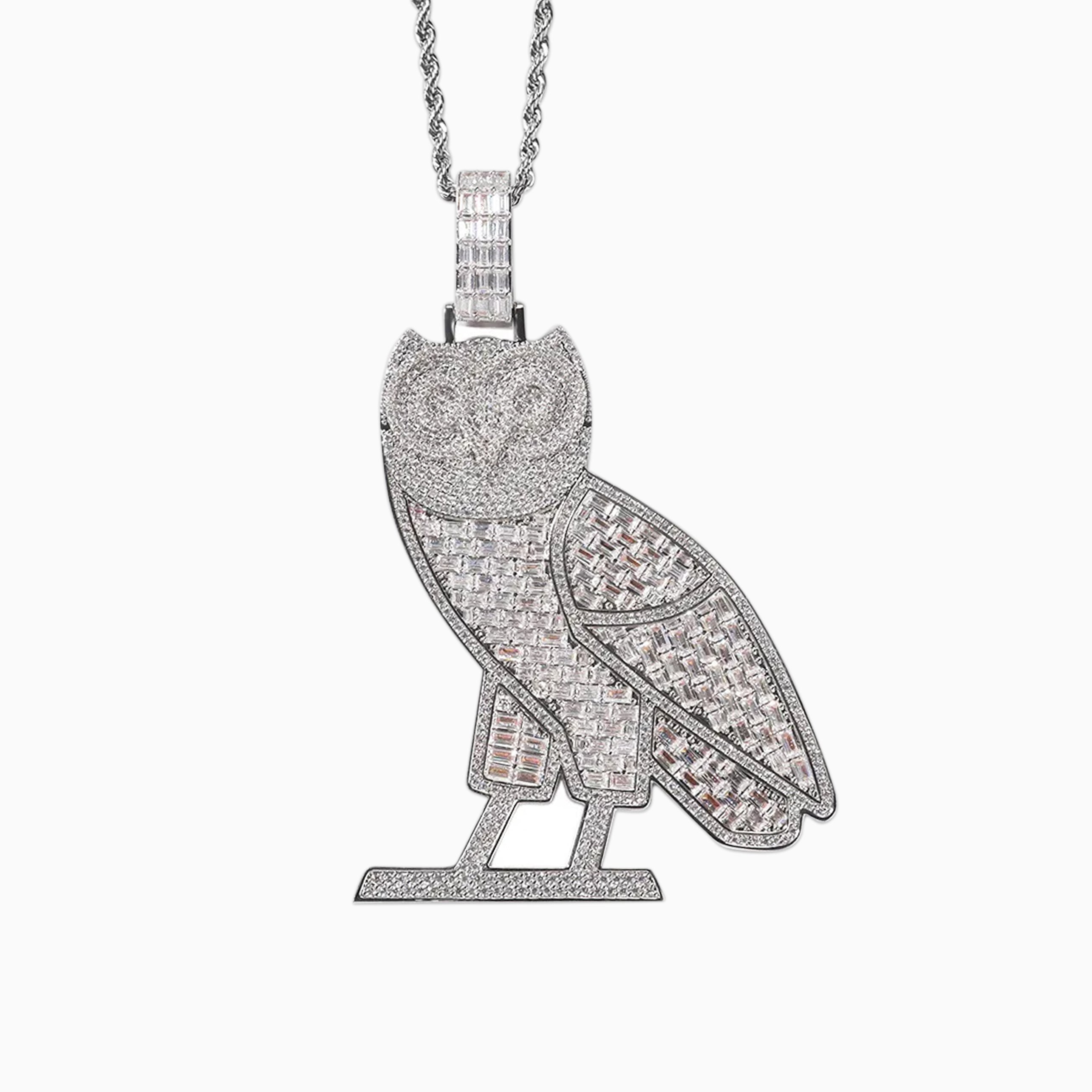 Colgante Búho Oro Blanco