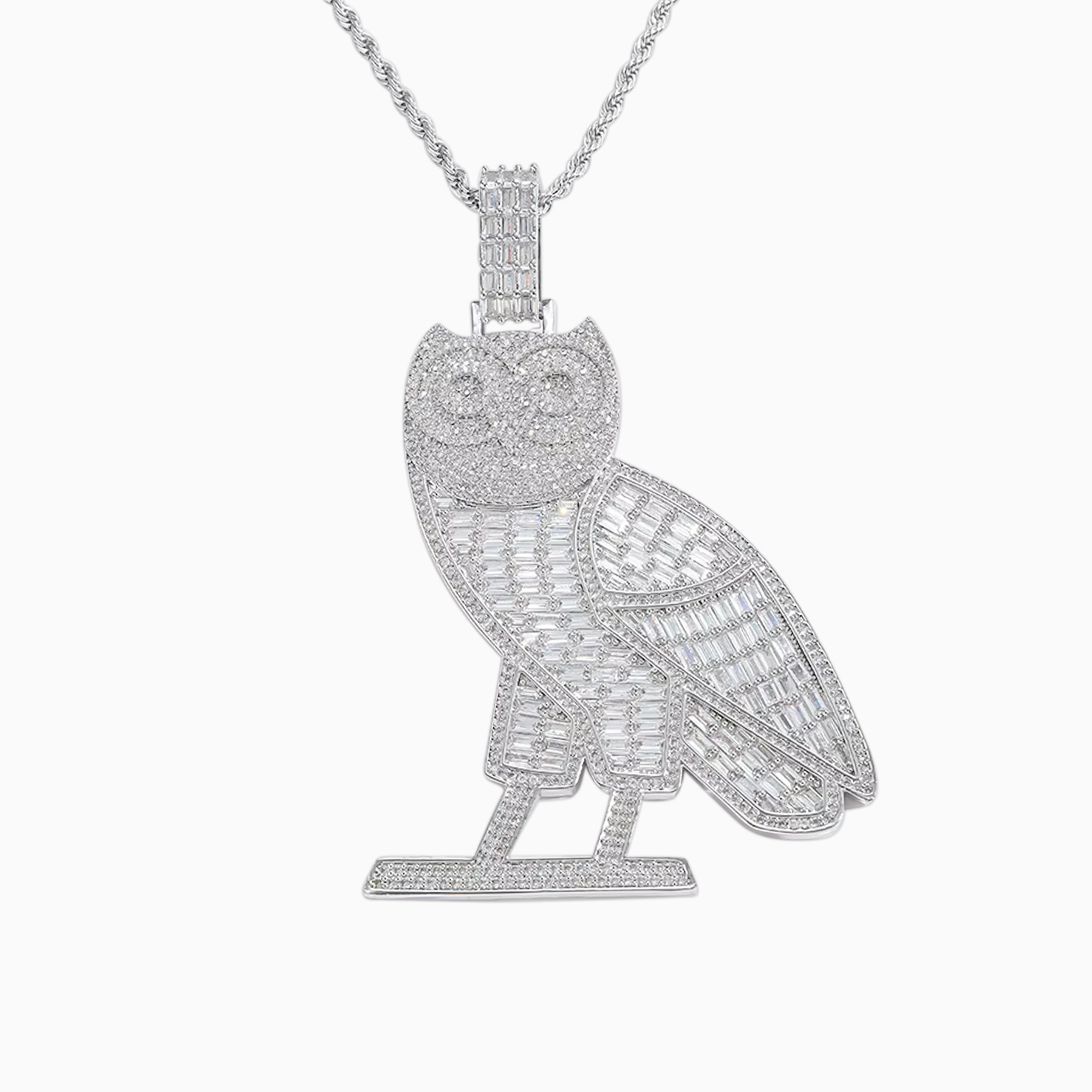 Colgante Búho Oro Blanco