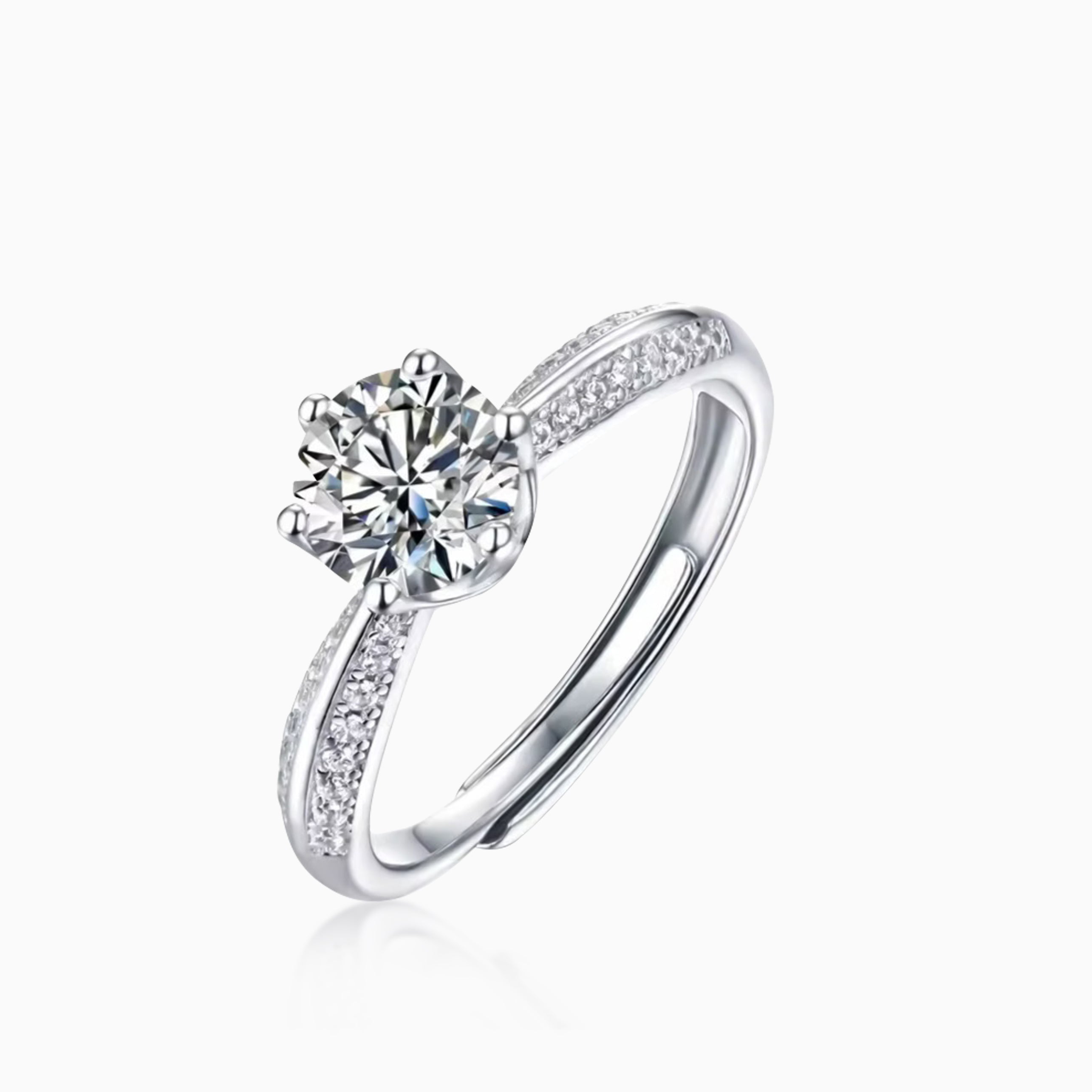 Anillo Ice VVS Moissanite + Plata 925 Mujer