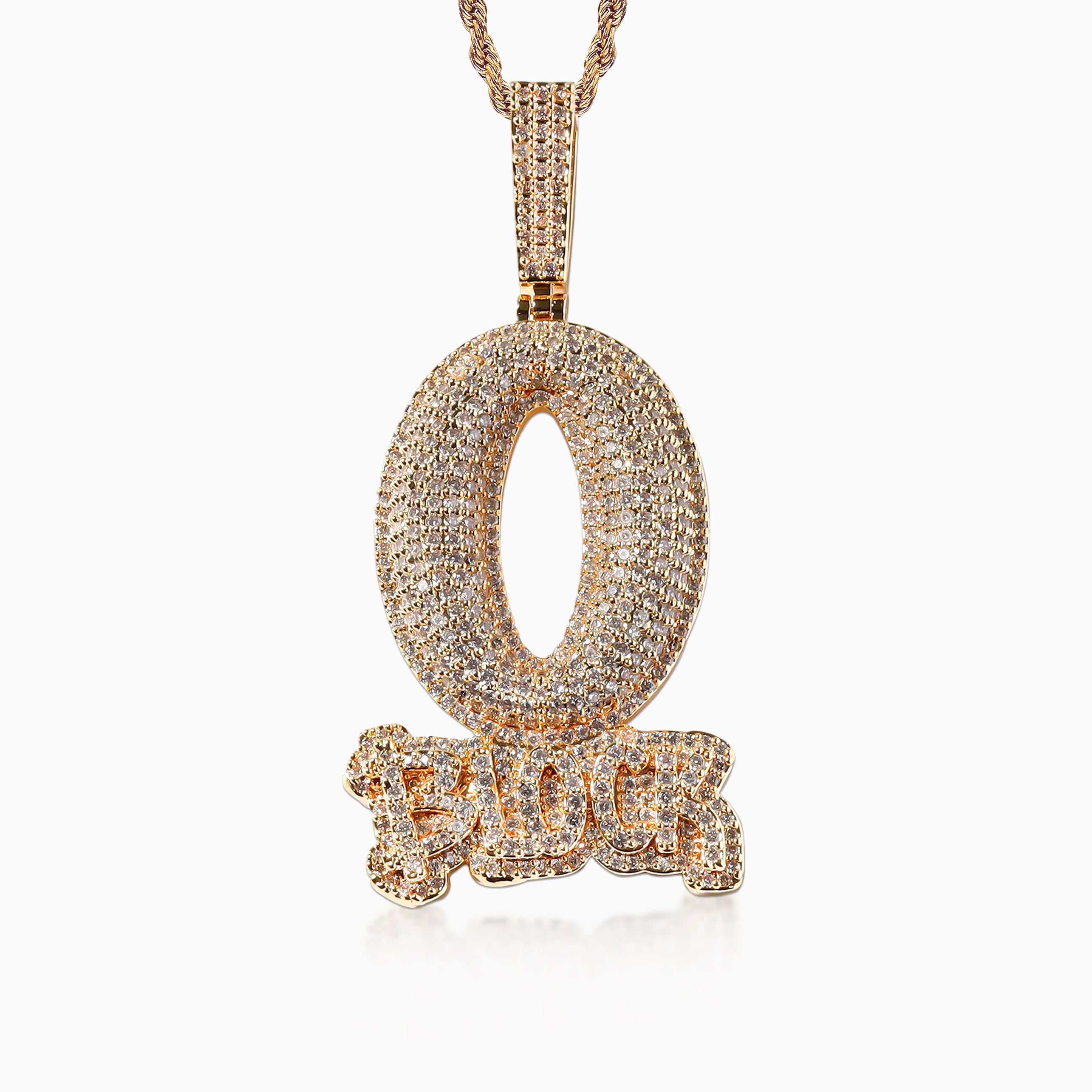 Colgante O Block Oro 18K