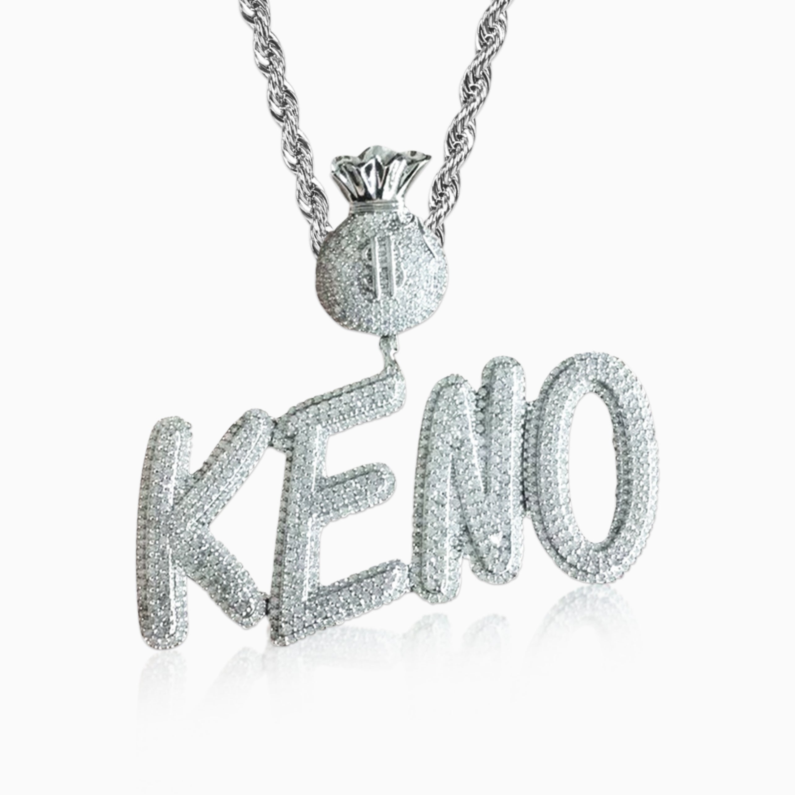 Colgante Personalizado King Money Oro