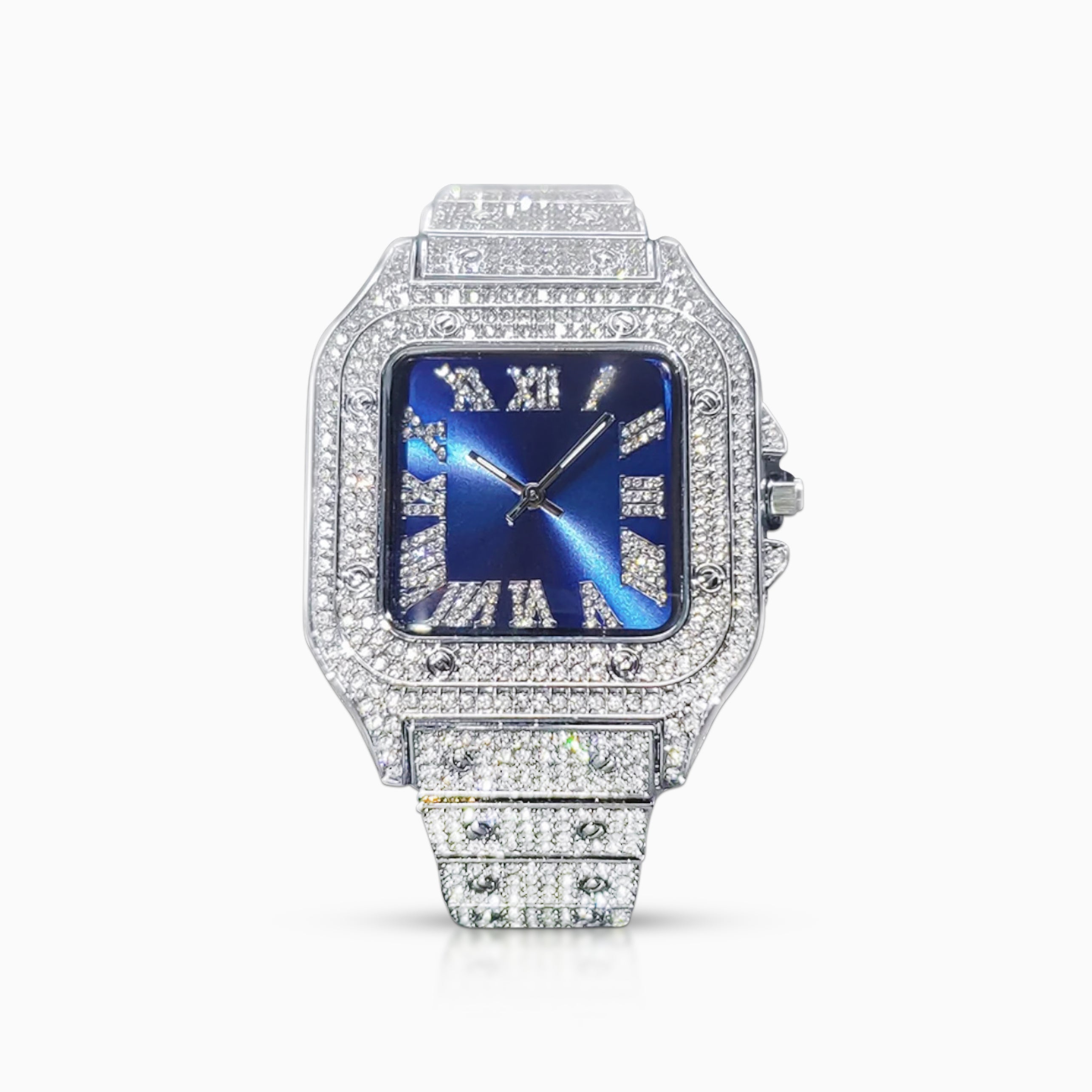 Reloj Santoz Blue Oro Blanco