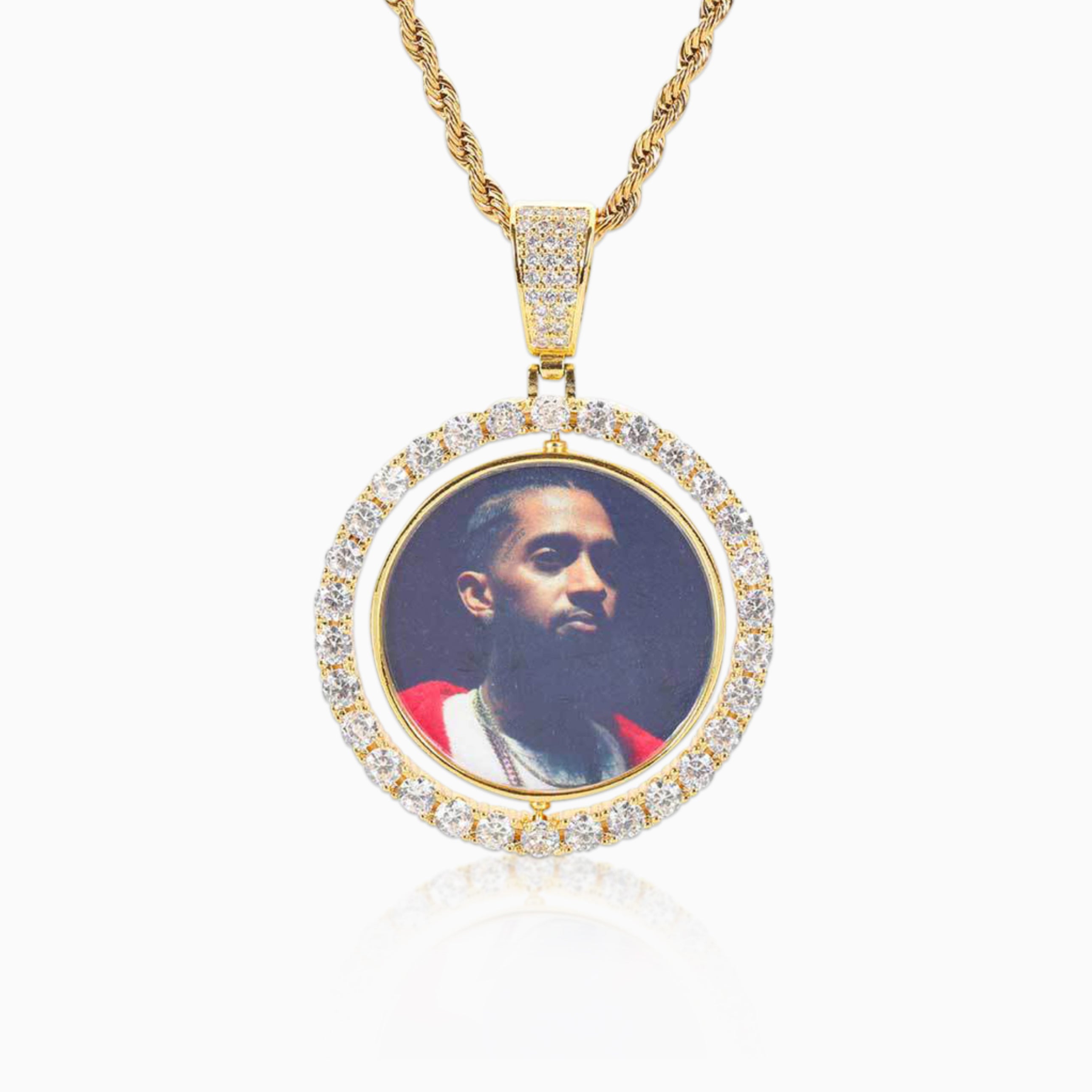 Colgante Básico con Foto Personalizada Oro