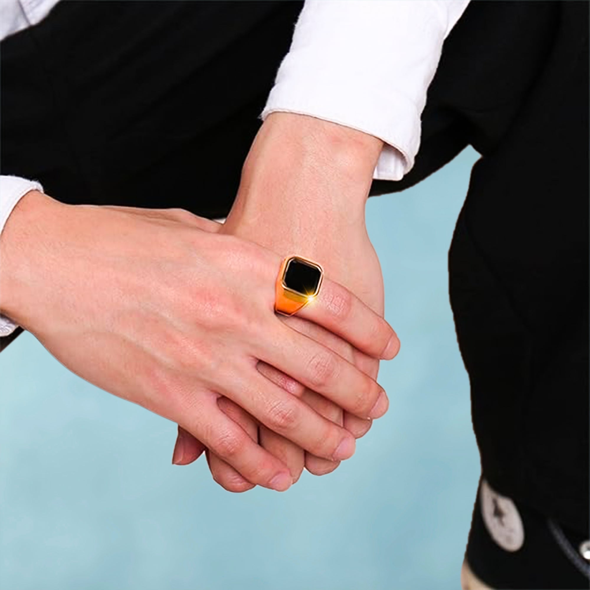 Anillo Gold Black Oro 18K