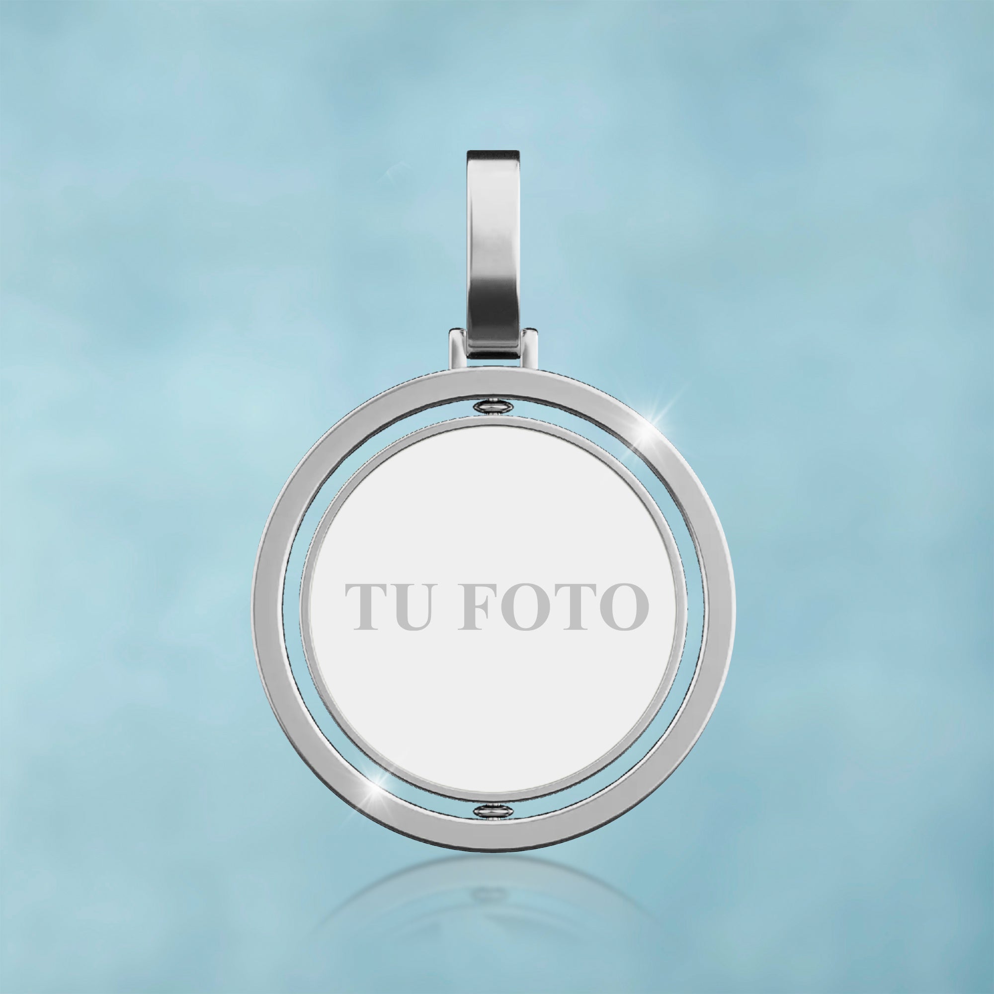 Basic Pendant with Personalized Photo Gold