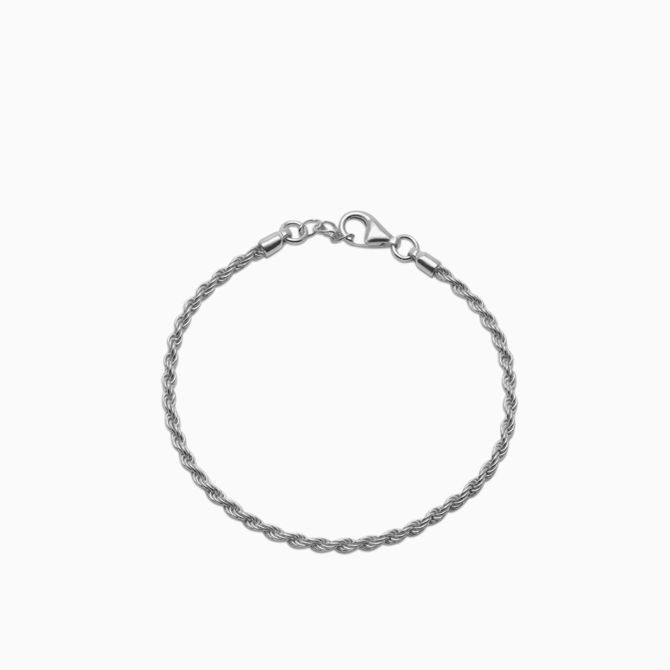 Brazalete Rope 2 Mm Oro Blanco