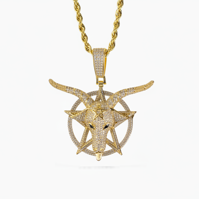 Colgante Baphomet Oro 18K