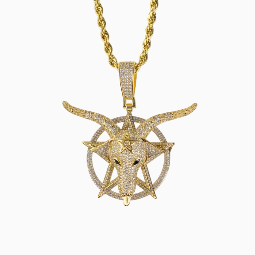 18K Gold Goat Pendant