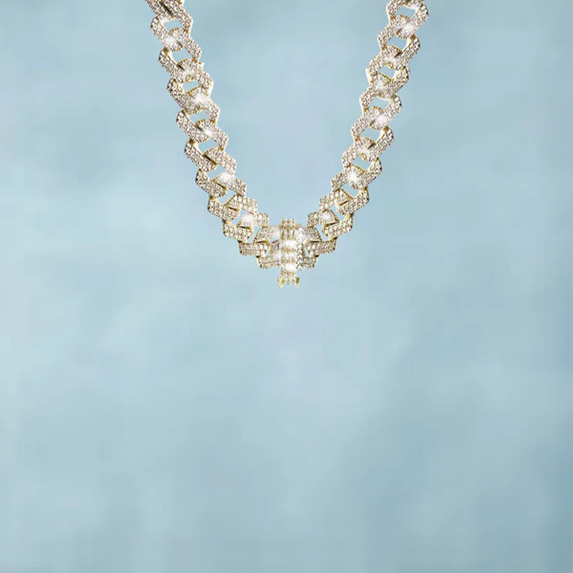 Colgante Personalizado XL Baguettes Oro