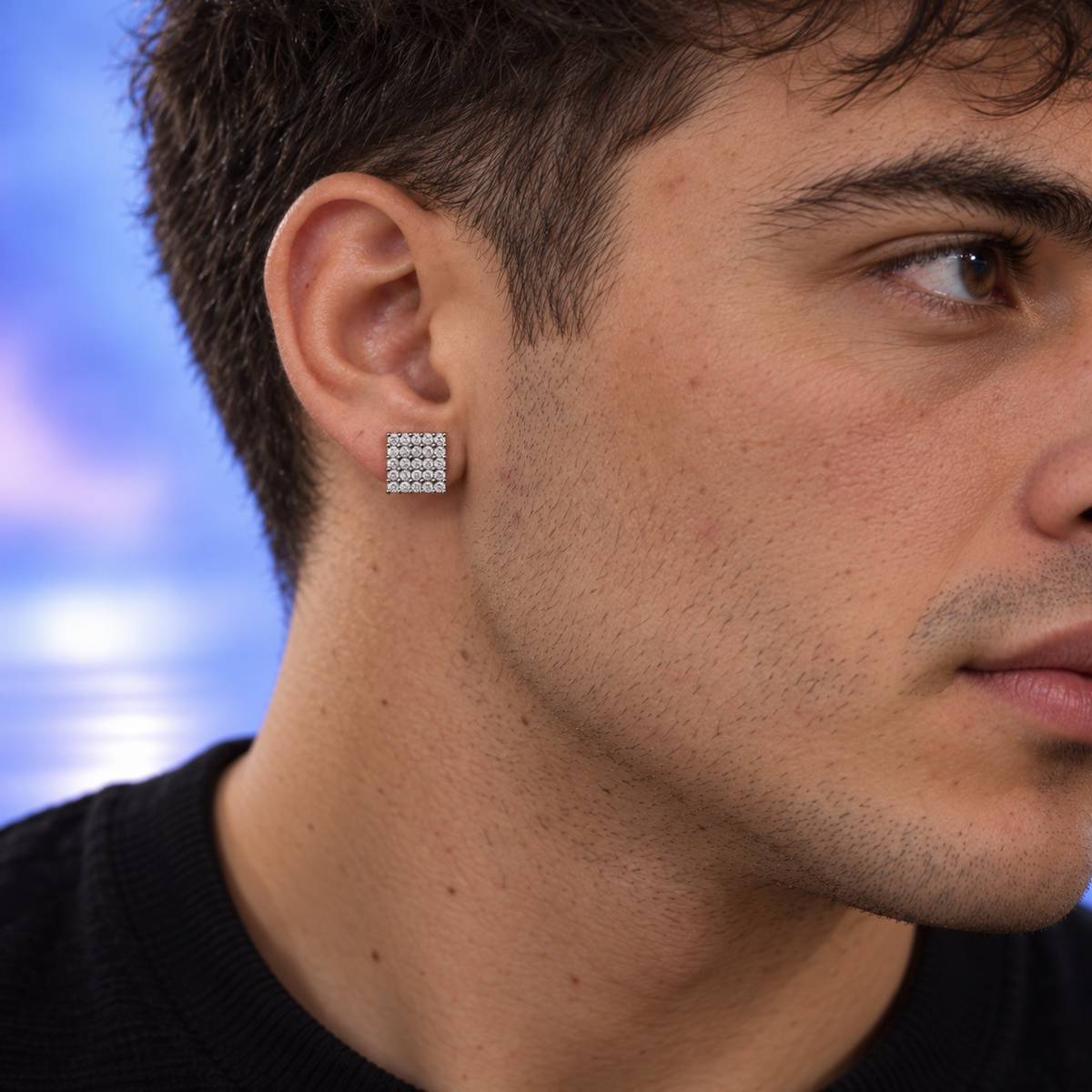 Square Earrings – 925 Sterling Silver