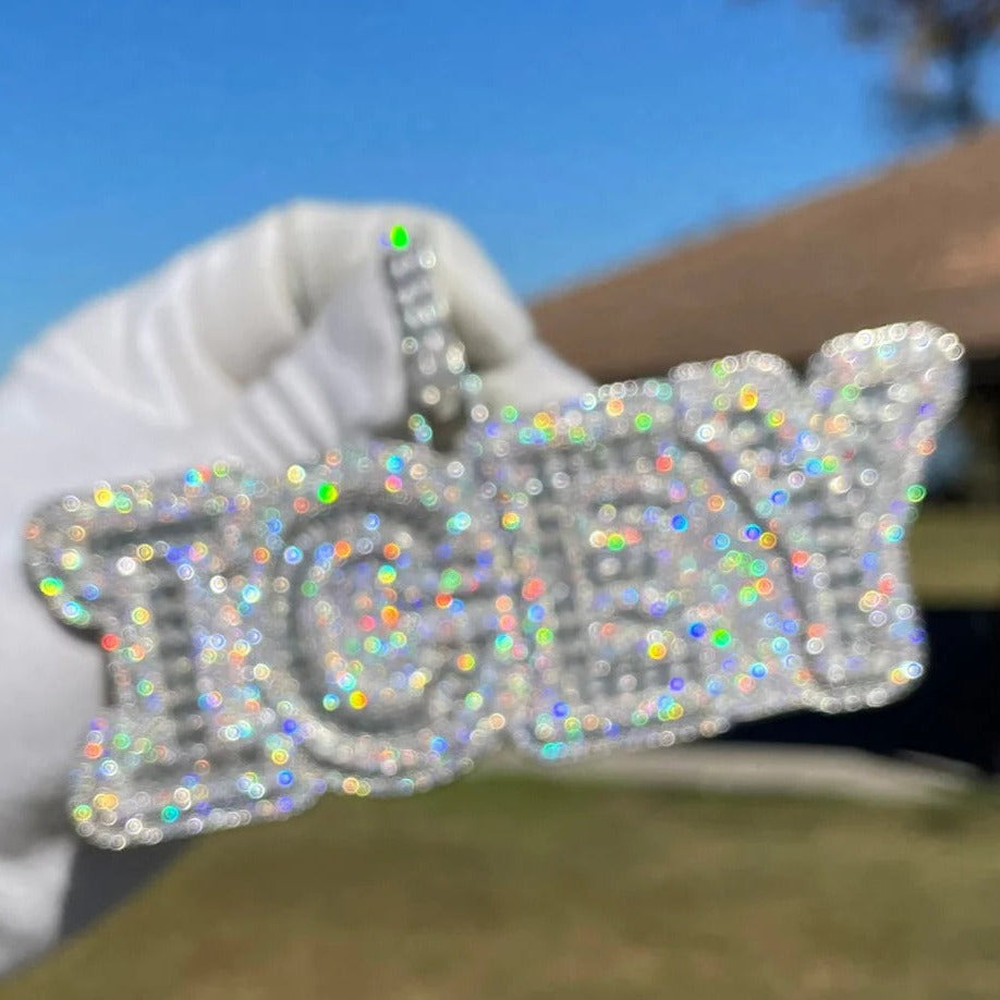 Colgante Personalizado XL Baguettes Oro