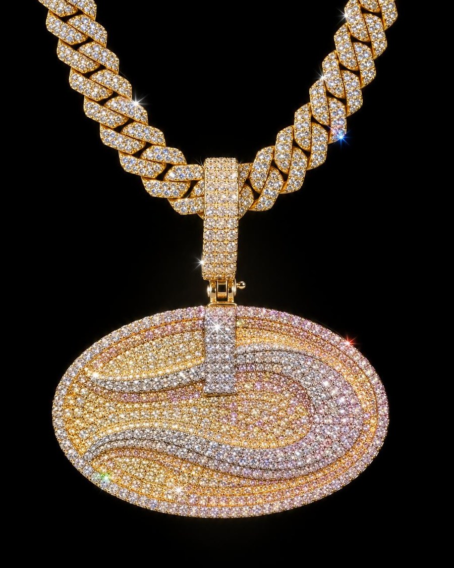 Colgante Personalizado Óvalo Llama hecho por Ice Baby