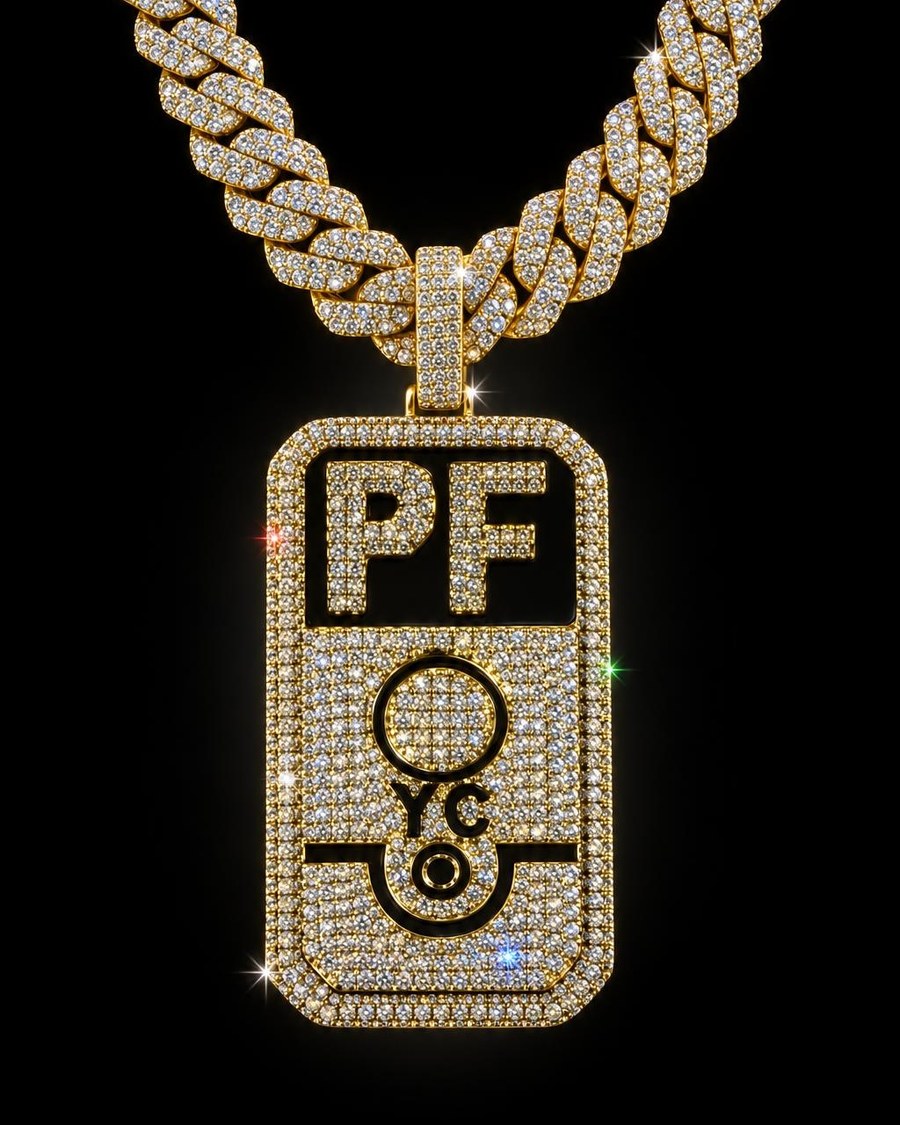Colgante Personalizado Placa PF hecho por Ice Baby