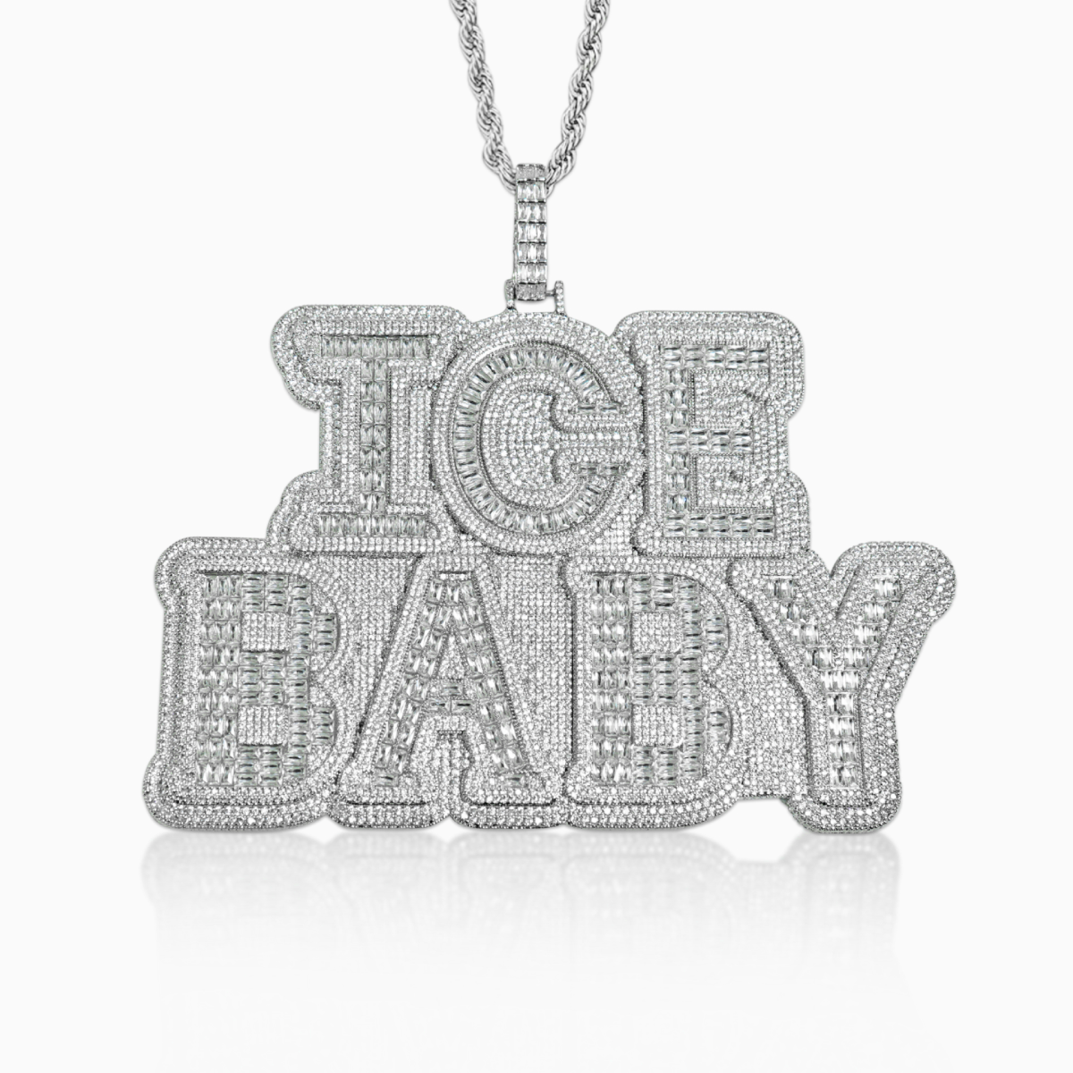 Colgante Personalizado XL Baguettes Oro