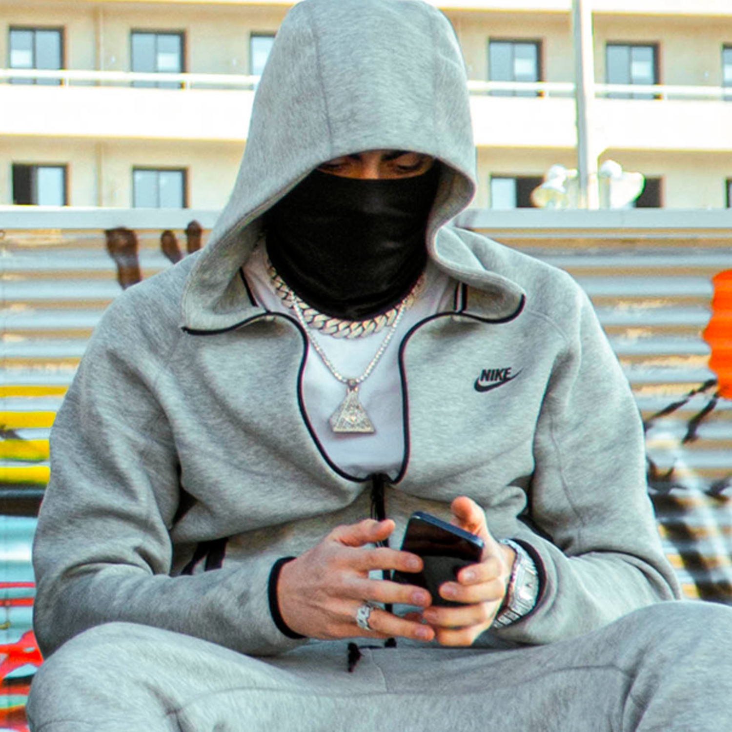 Colgante Illuminati Oro Blanco