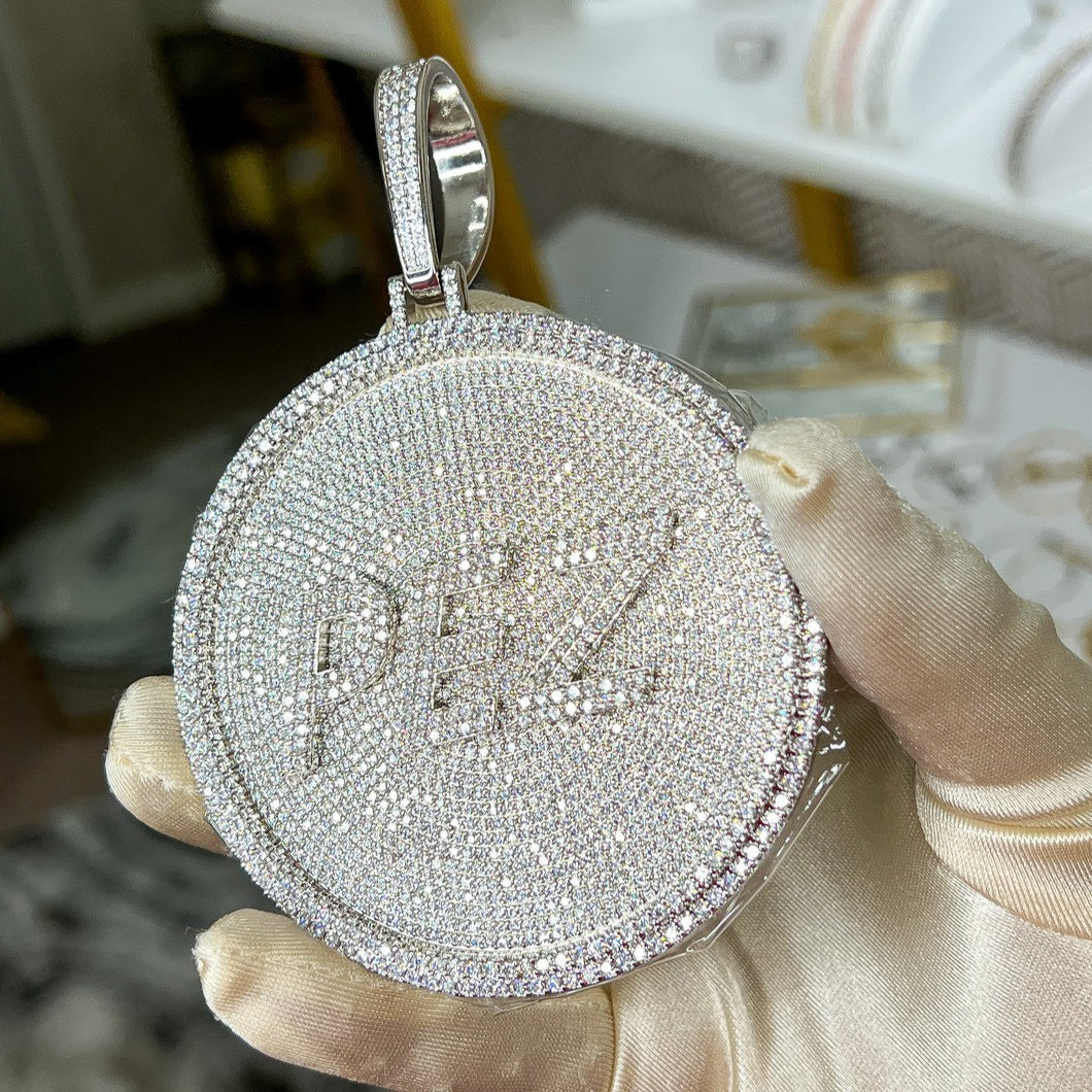 Colgante Personalizado Redondo Oro