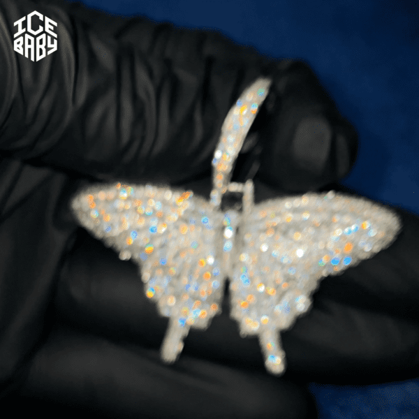 Colgante Mariposa Oro Blanco