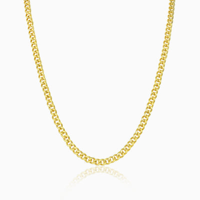 Cadena Cubana 6 mm Florida Oro 18K