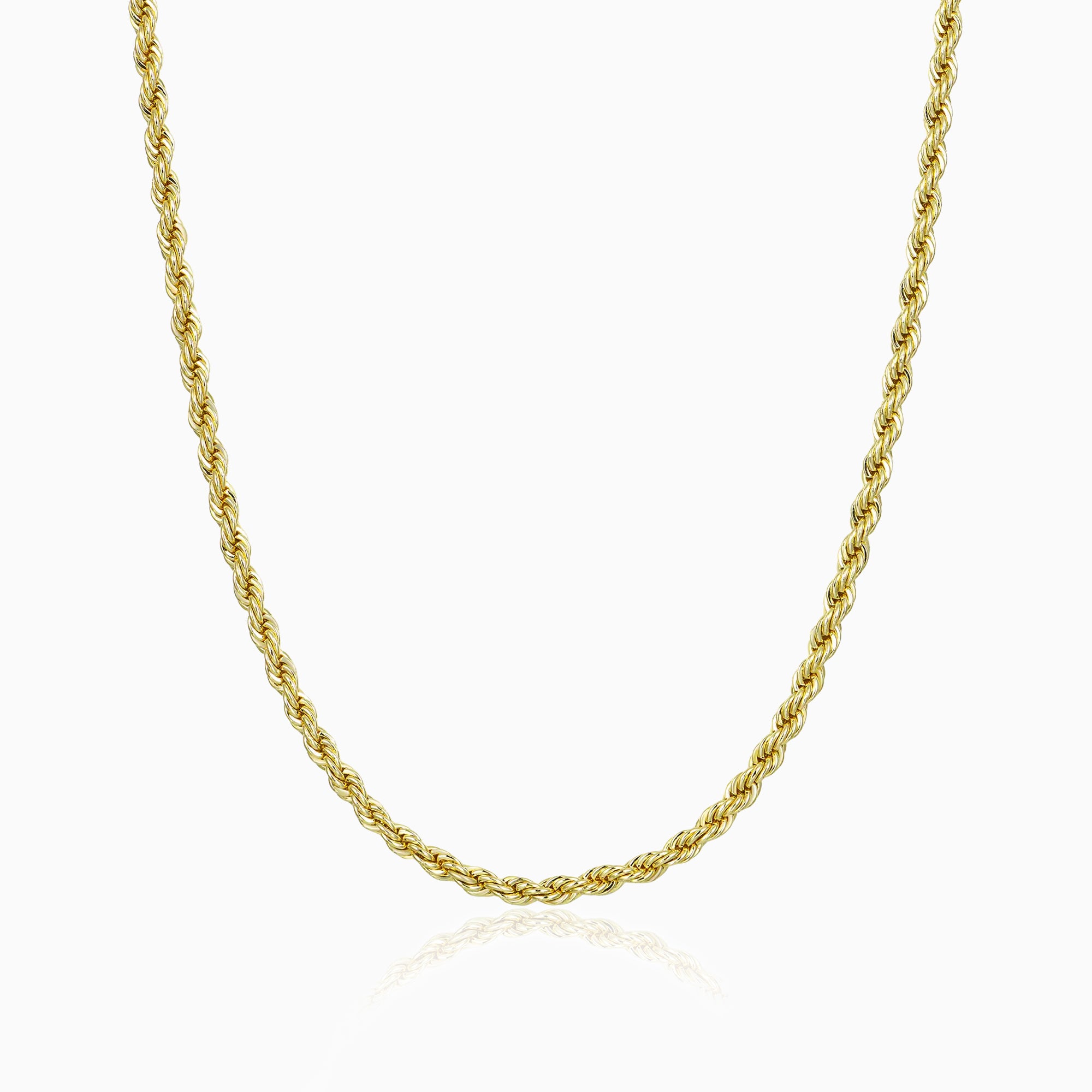 Cadena Rope 4 Mm Oro 18K