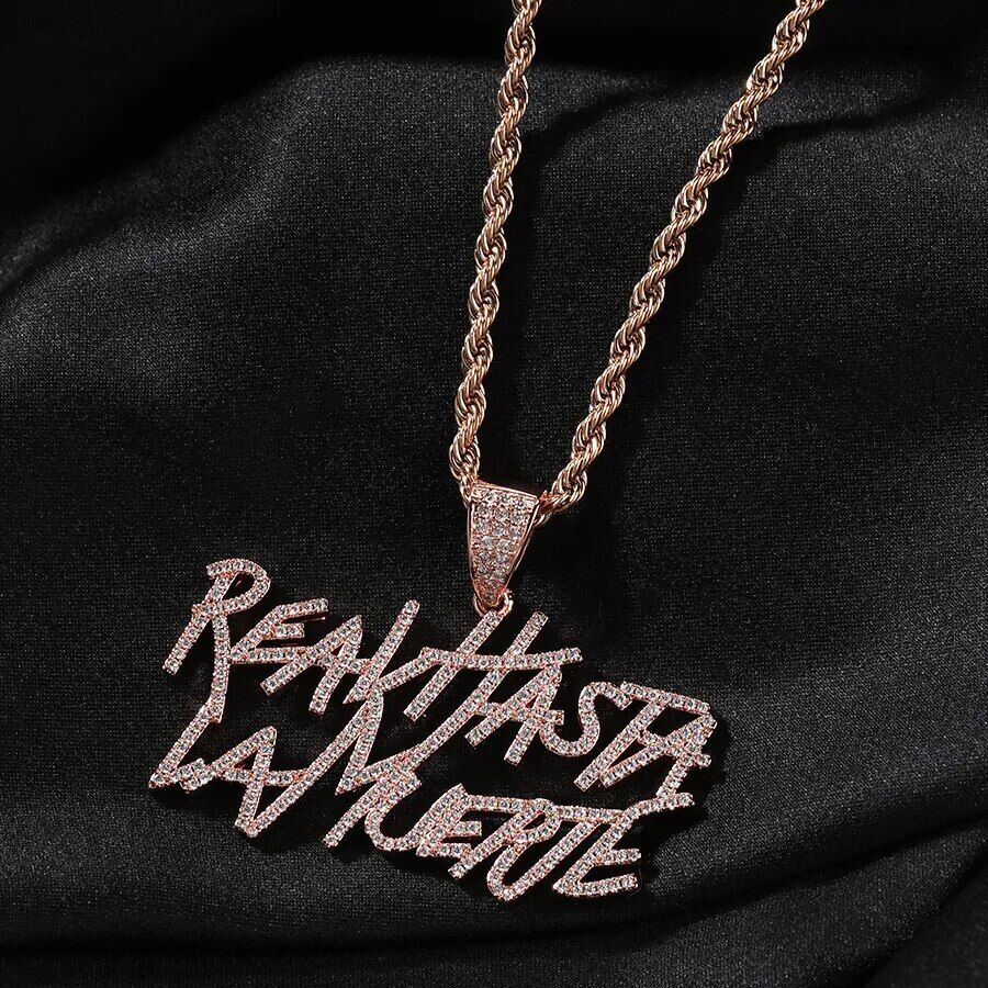 Colgante Personalizado Hiphop Oro