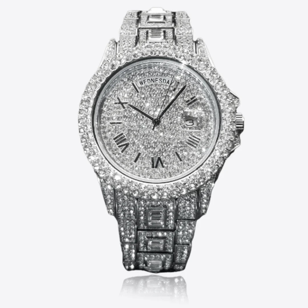 Reloj Iced Frozen Oro Blanco