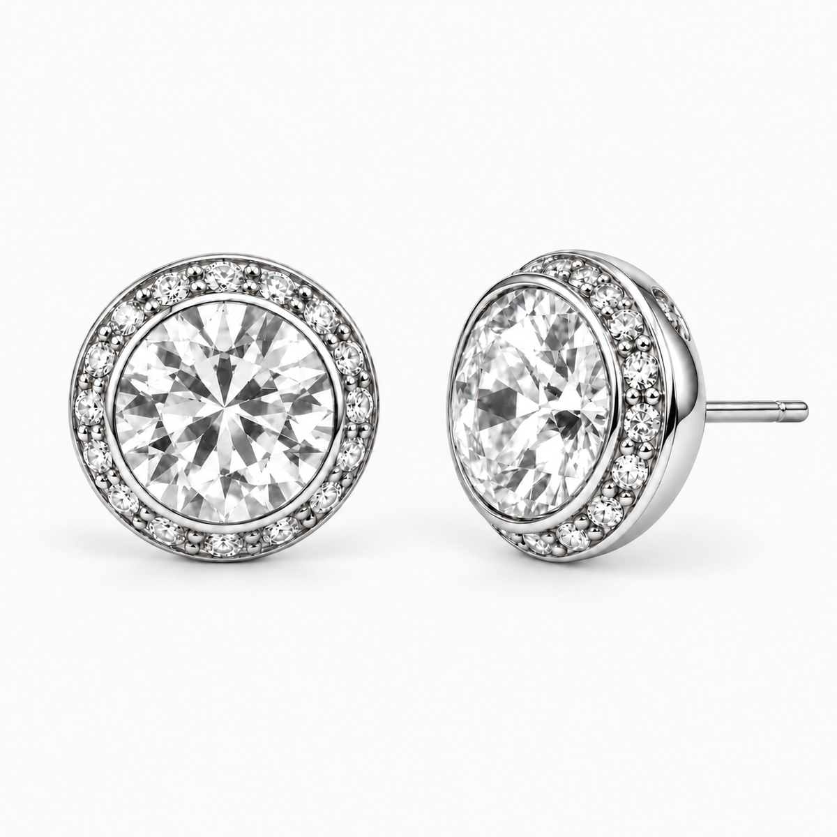 Pendientes White Ice de plata 925 de Ice Baby