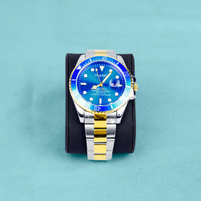 Reloj Two Tone Azul Oro Blanco